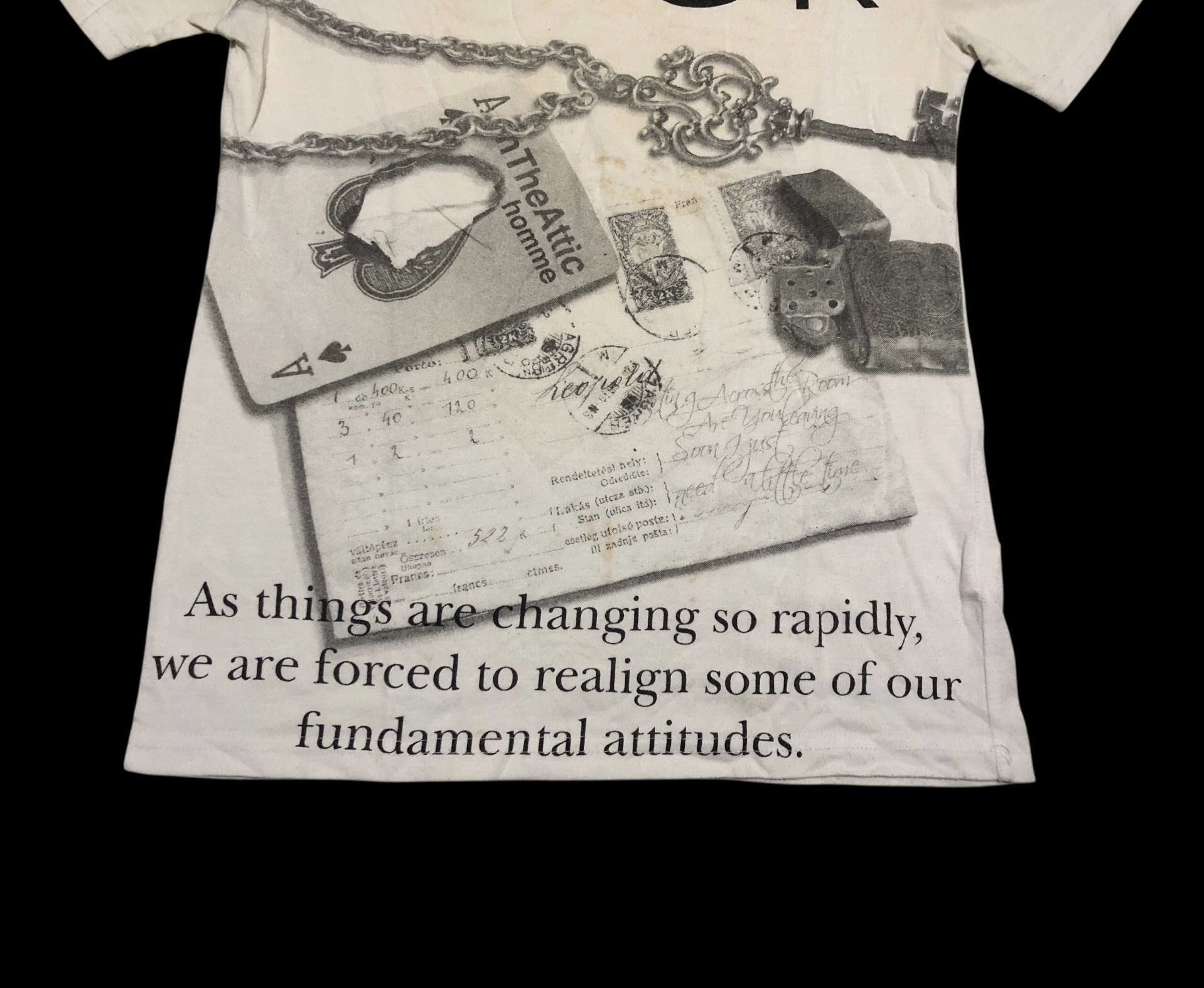 Japanese Brand 🔥Y2K IN THE ATTIC Avant Garde Style Brand Designer T-Shirt Size US S / EU 44-46 / 1 - 6 Thumbnail