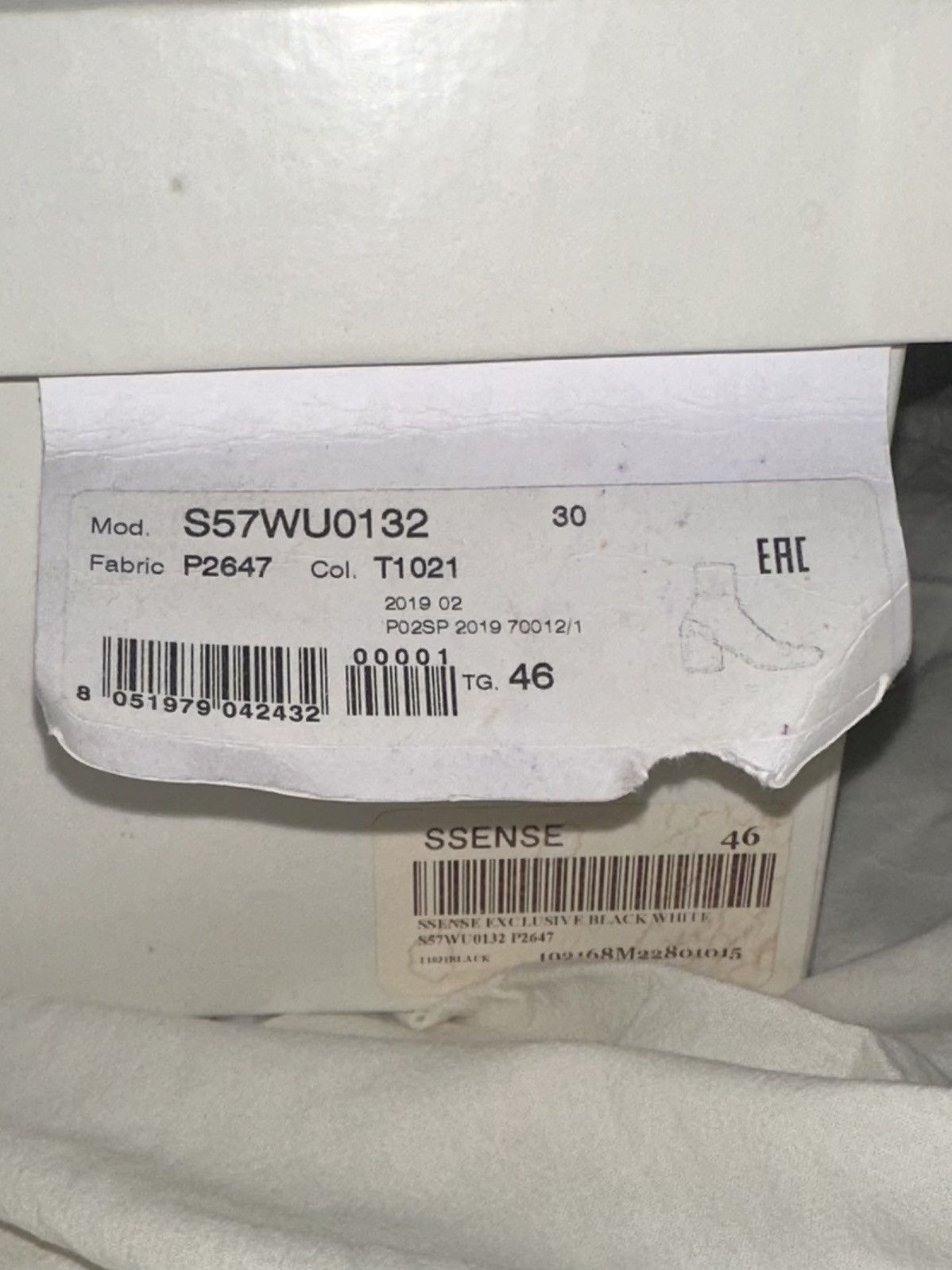 Maison Margiela FINAL DROP SSENSE EXCLUSIVE Painted Tabi Boots Size US 13 / EU 46 - 14 Thumbnail