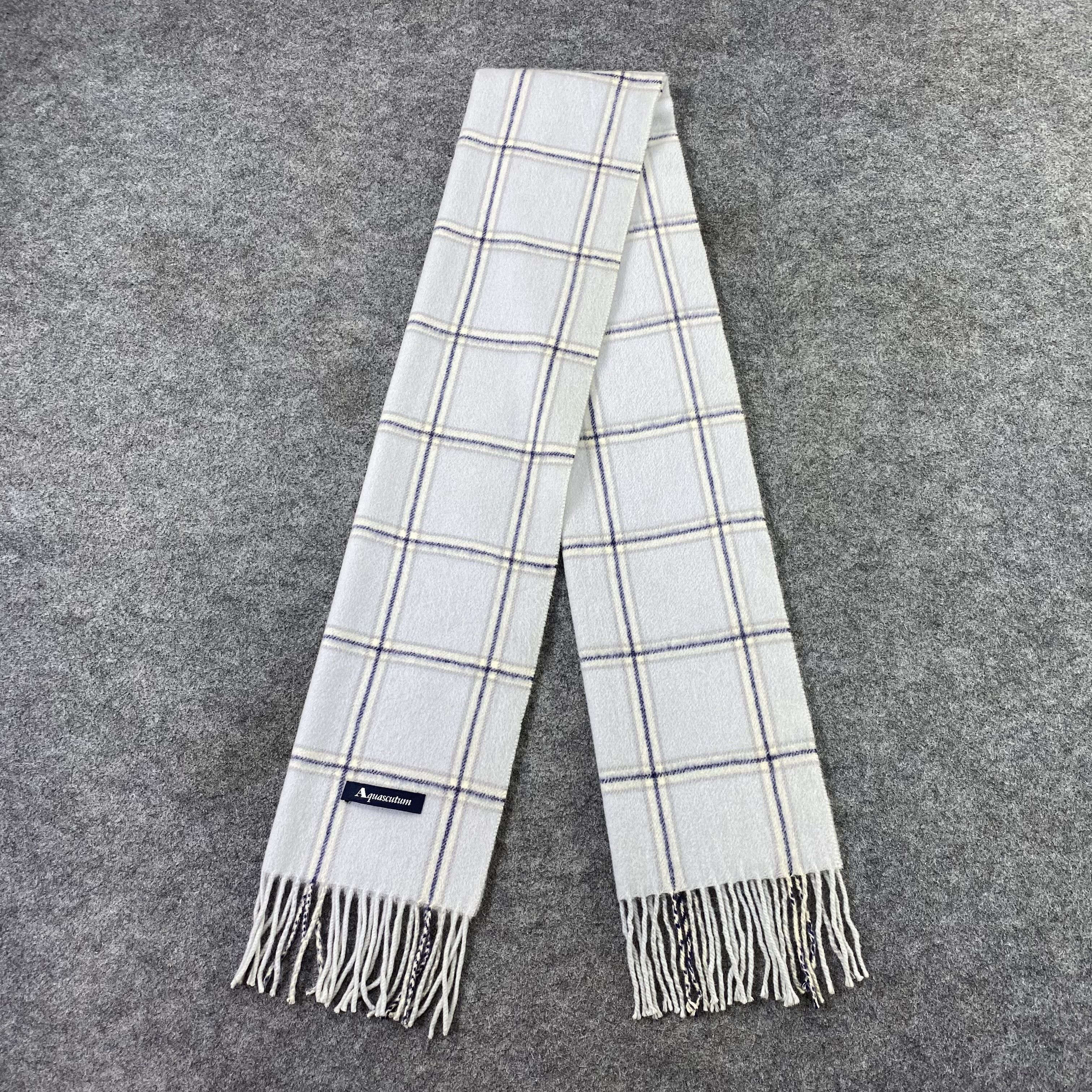 Aquascutum Aquascutum Cashmere Muffler Scarf / Neckwear -T1546 Size ONE SIZE - 4 Thumbnail