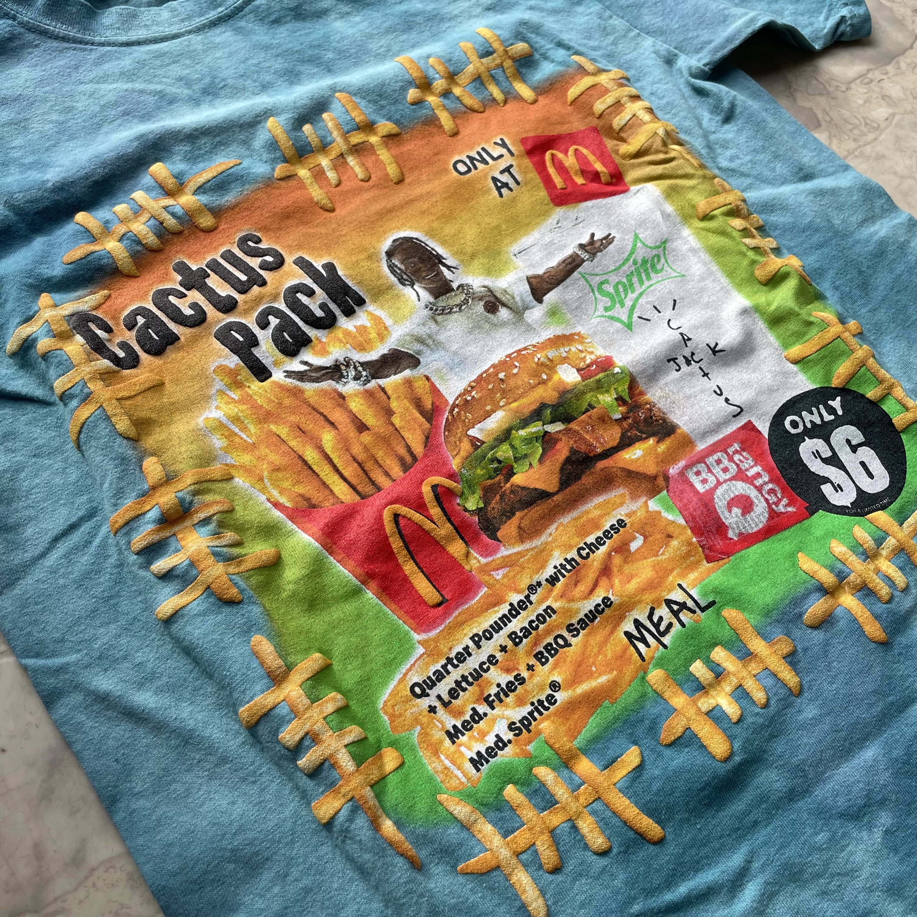 Travis Scott Travis Scott Cactus Jack McDonalds Cactus Pack T-Shirt Sz S Size US S / EU 44-46 / 1 - 2 Thumbnail