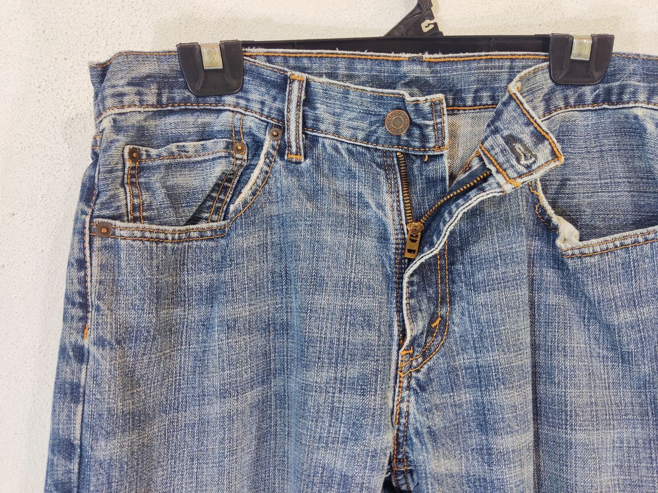 Levi's levis 559 relaxed straight distressed denim Size US 35 - 8 Thumbnail