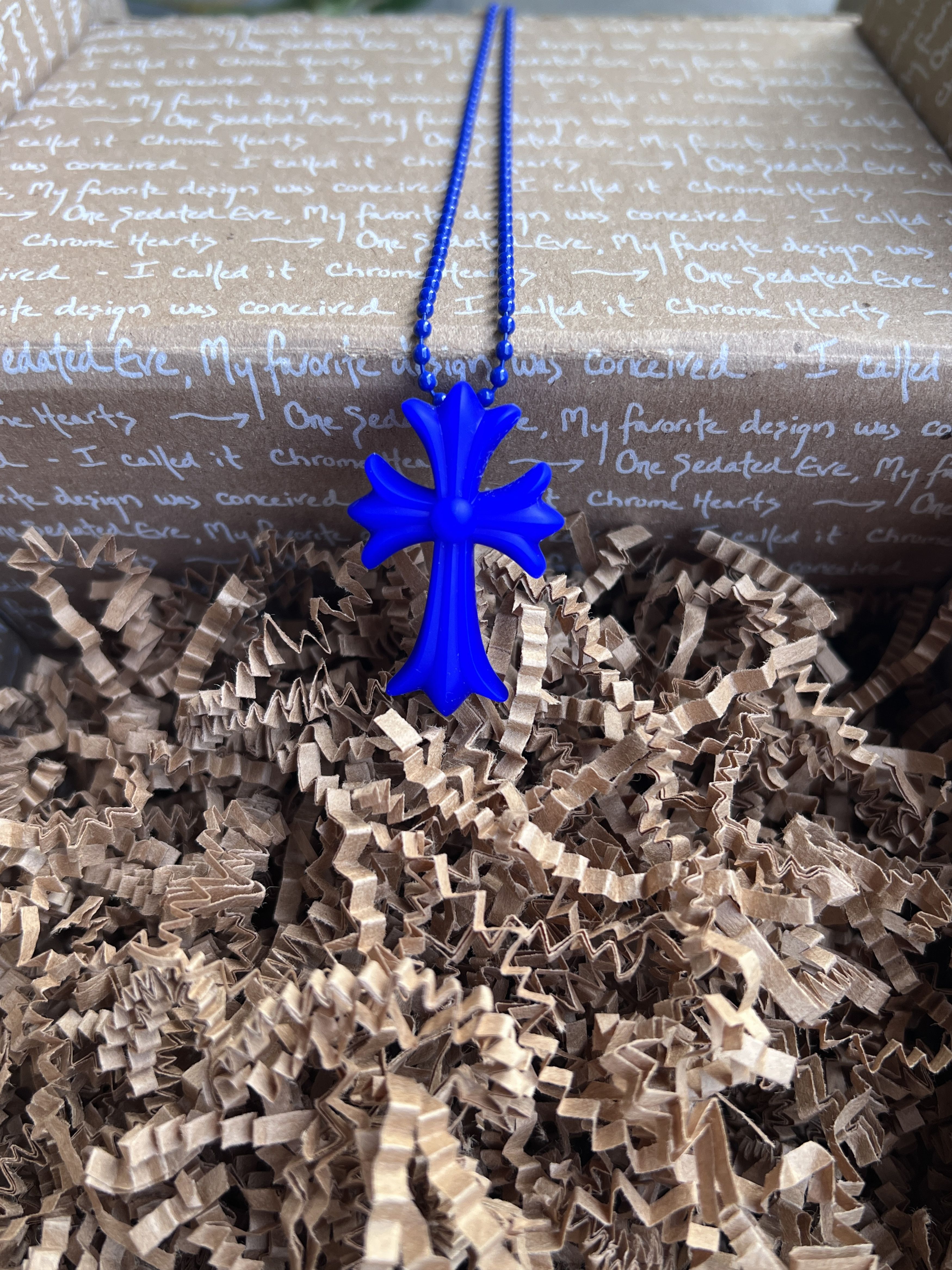 Chrome Hearts Chrome Hearts Cross Silicone Necklace Size ONE SIZE - 2 Thumbnail