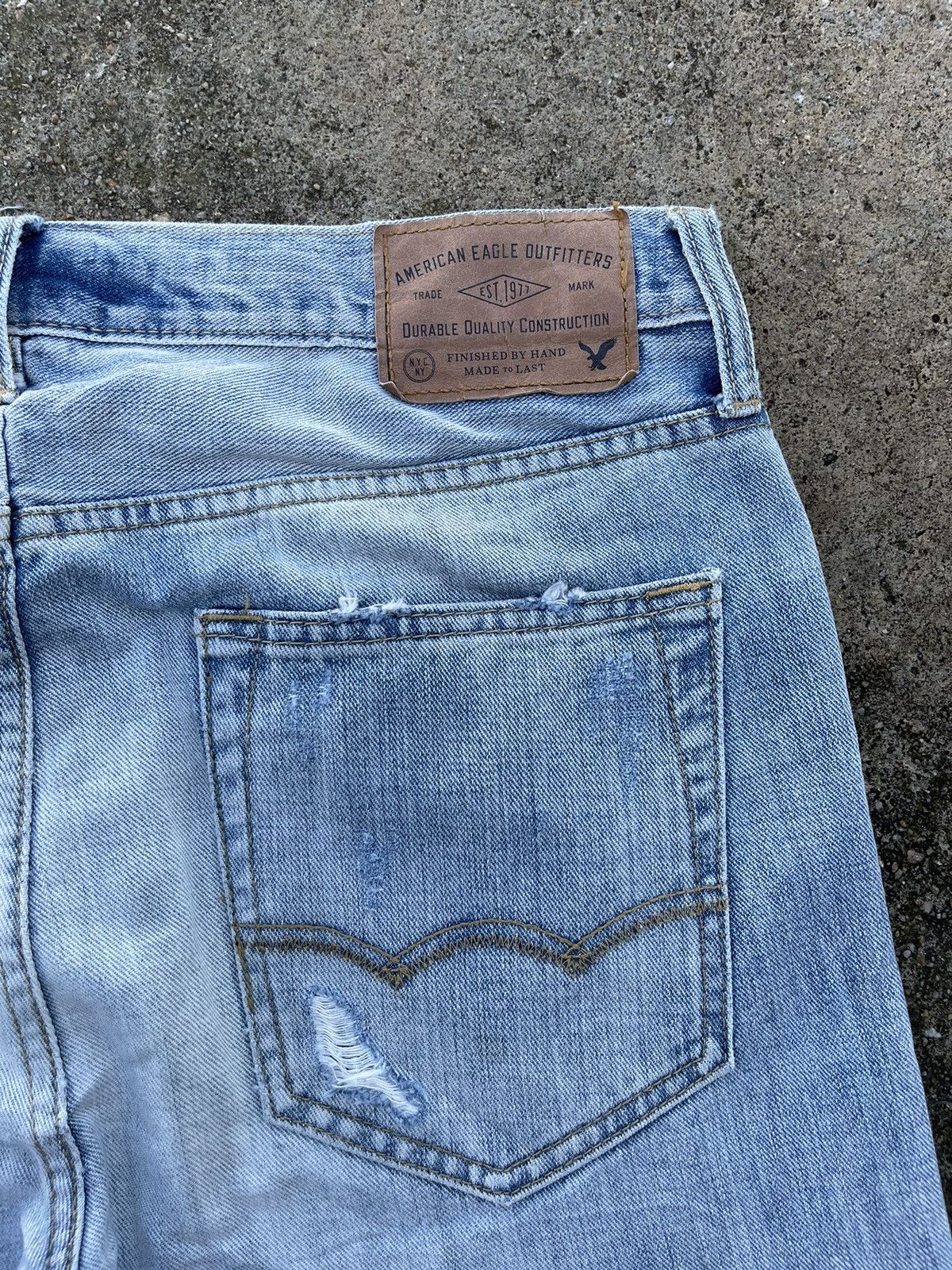 Japanese Brand 🔥 American Eagle Outfit Distressed Denim W34🔥 Size US 34 / EU 50 - 11 Thumbnail