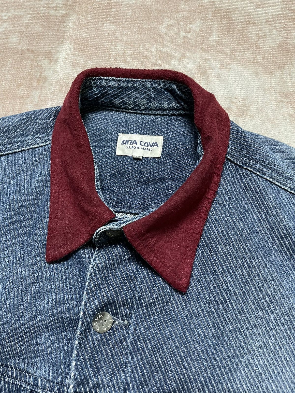 Designer × Japanese Brand Sina cova lupo di mare denim button up Size US XL / EU 56 / 4 - 4 Thumbnail