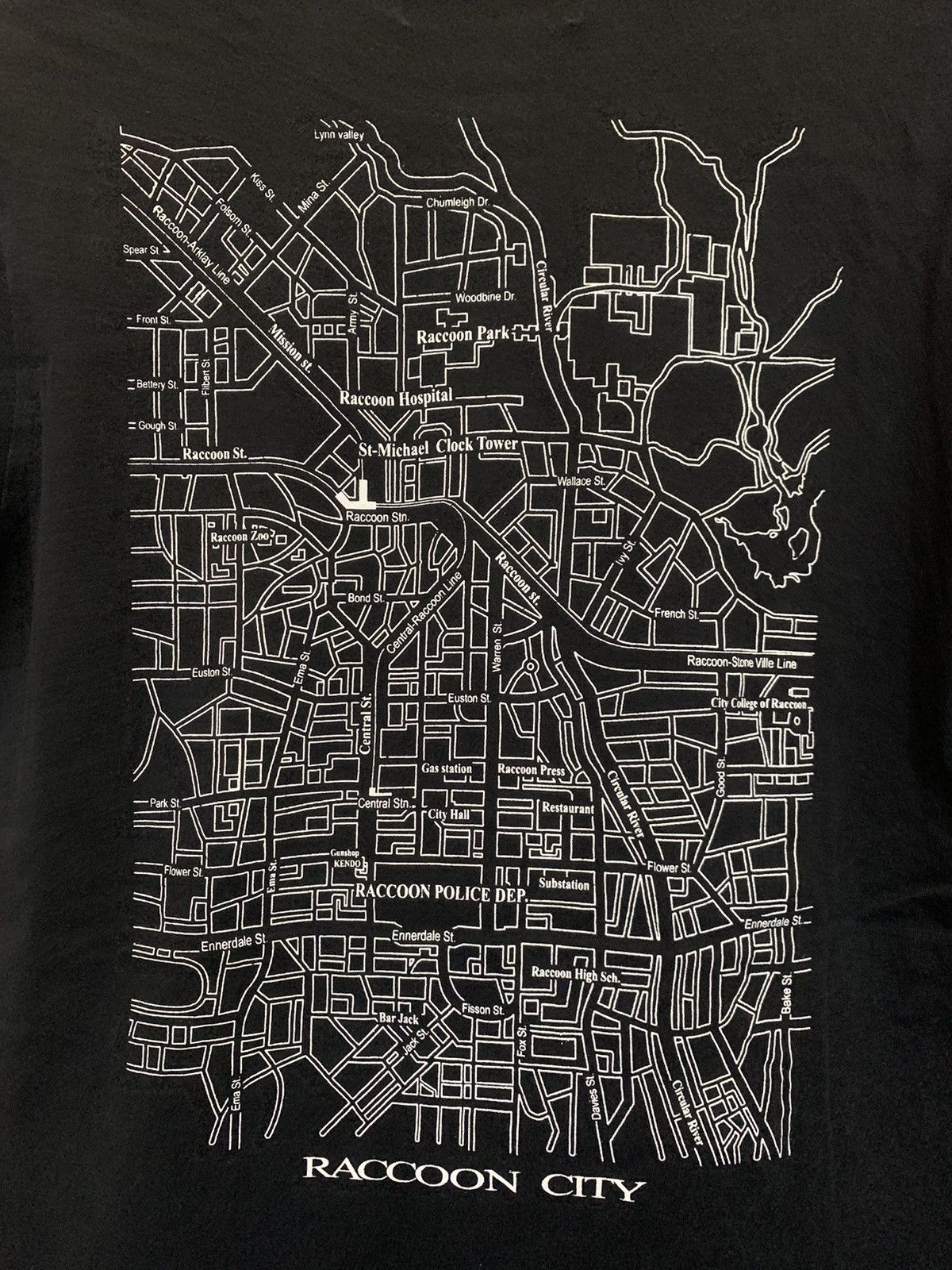 Vintage Resident Evil Racoon City Police Art Print Size US M / EU 48-50 / 2 - 10 Thumbnail