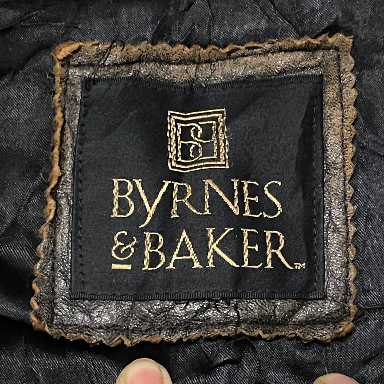 Japanese Brand Vintage Byrnes & Baker Leather Jacket Size US L / EU 52-54 / 3 - 8 Thumbnail