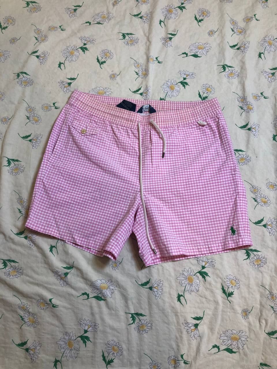 Polo Ralph Lauren Polo Ralph Lauren Swimwear Short Pink White Vintage Size US 32 / EU 48 - 1 Thumbnail