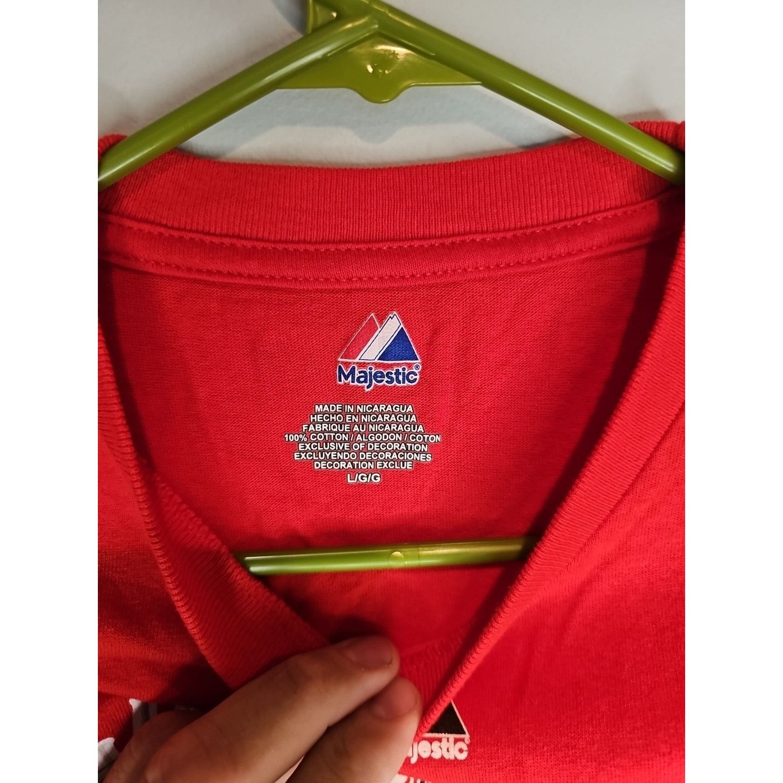 Majestic Majestic 2012 Postseason Cincinnati Reds Mens Sz L T-Shirt Size US L / EU 52-54 / 3 - 4 Thumbnail