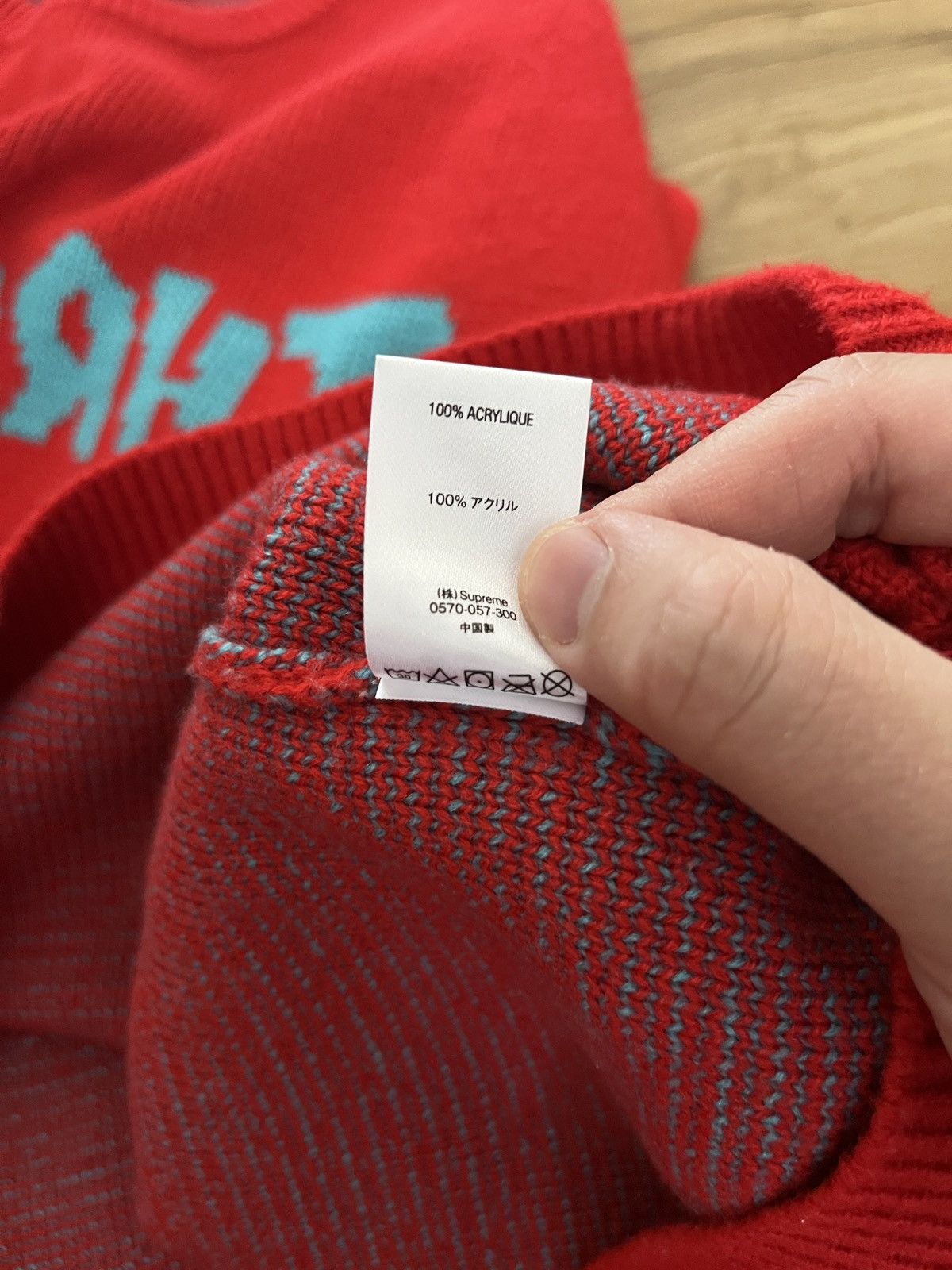 Supreme × Thrasher Supreme X Thrasher Knit Sweater Size US L / EU 52-54 / 3 - 5 Thumbnail