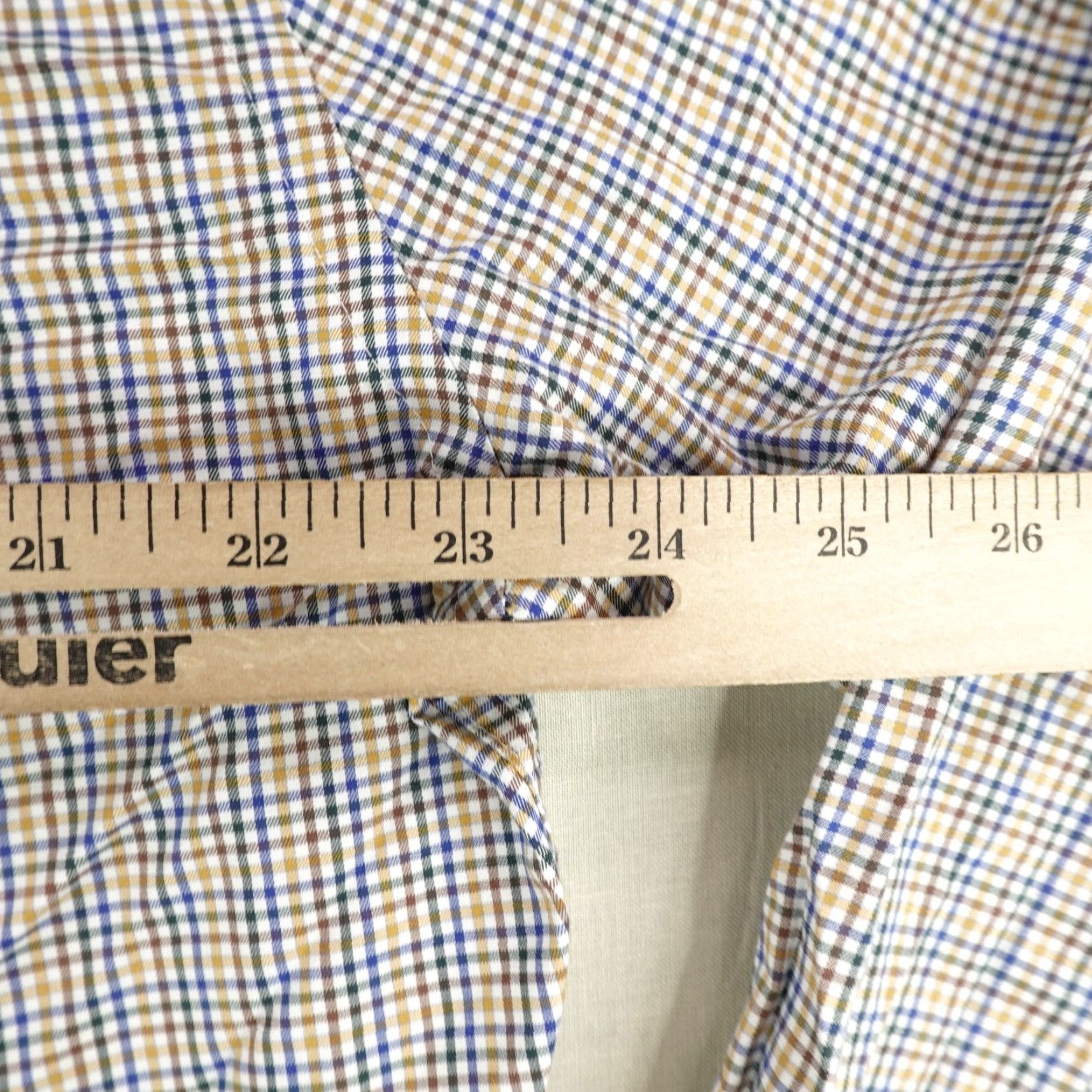 Peter Millar Peter Millar Shirt Mens Large Blue Plaid Button-Up Casual Size US L / EU 52-54 / 3 - 6 Thumbnail