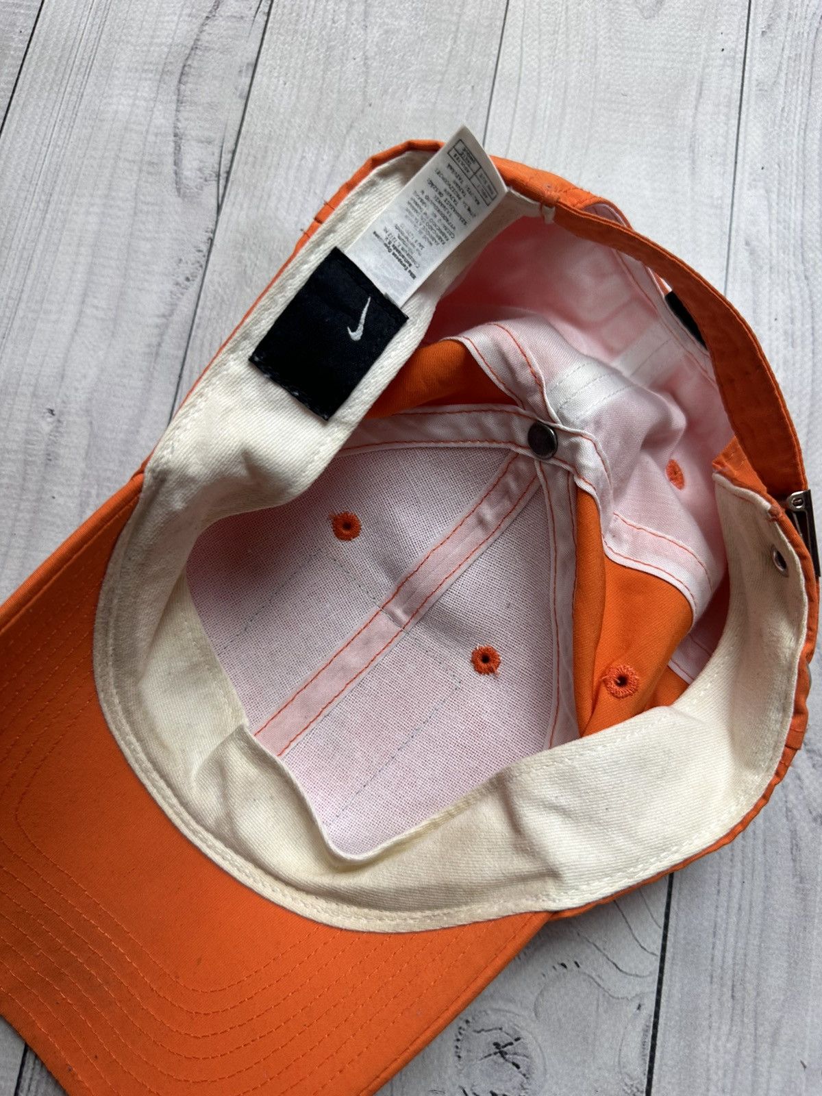 Nike × Vintage Vintage Nederland Holland Nike soccer cap orange logo Size ONE SIZE - 4 Thumbnail