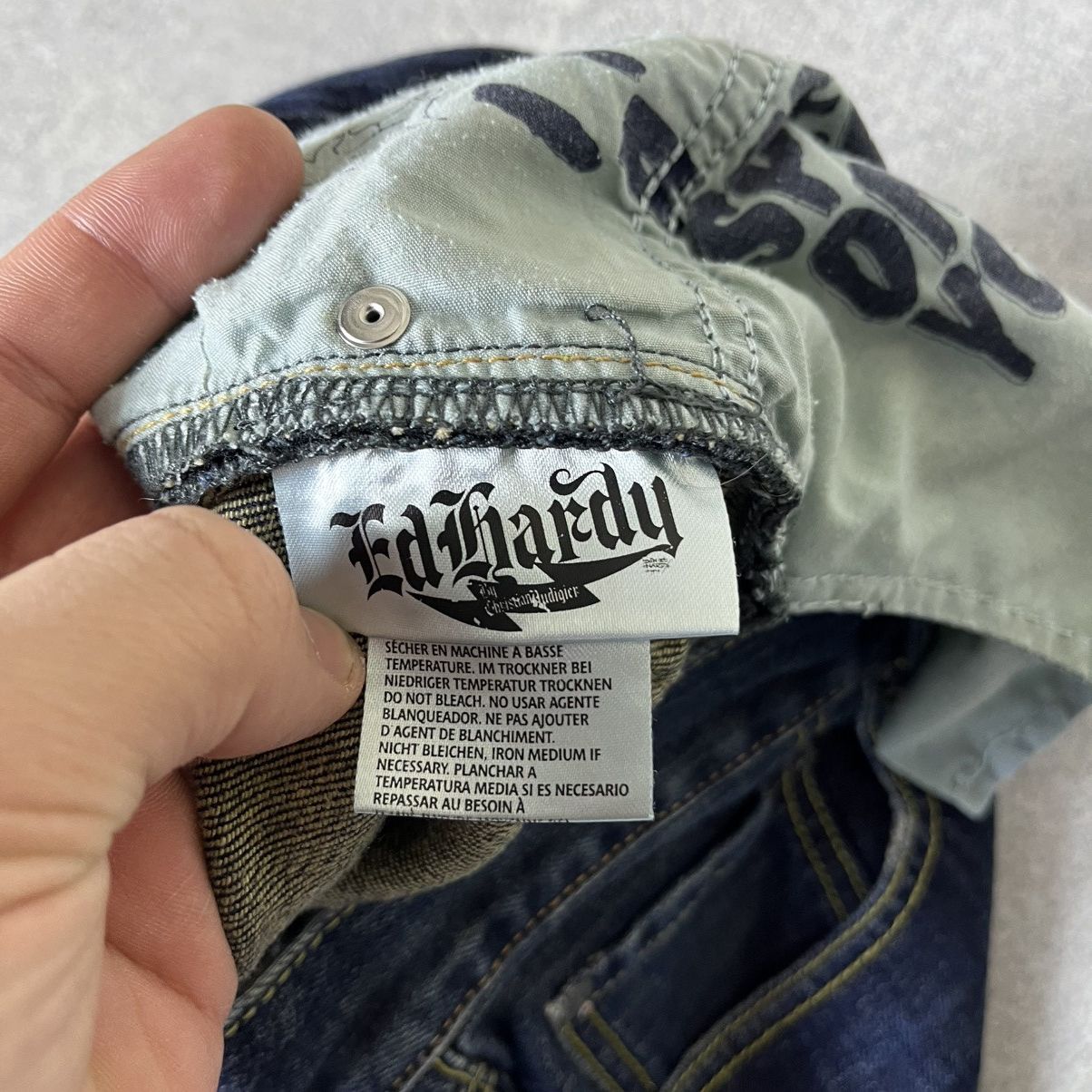 Ed Hardy Vintage Ed Hardy Jeans Baggy Japanese Y2K Size US 34 / EU 50 - 10 Thumbnail