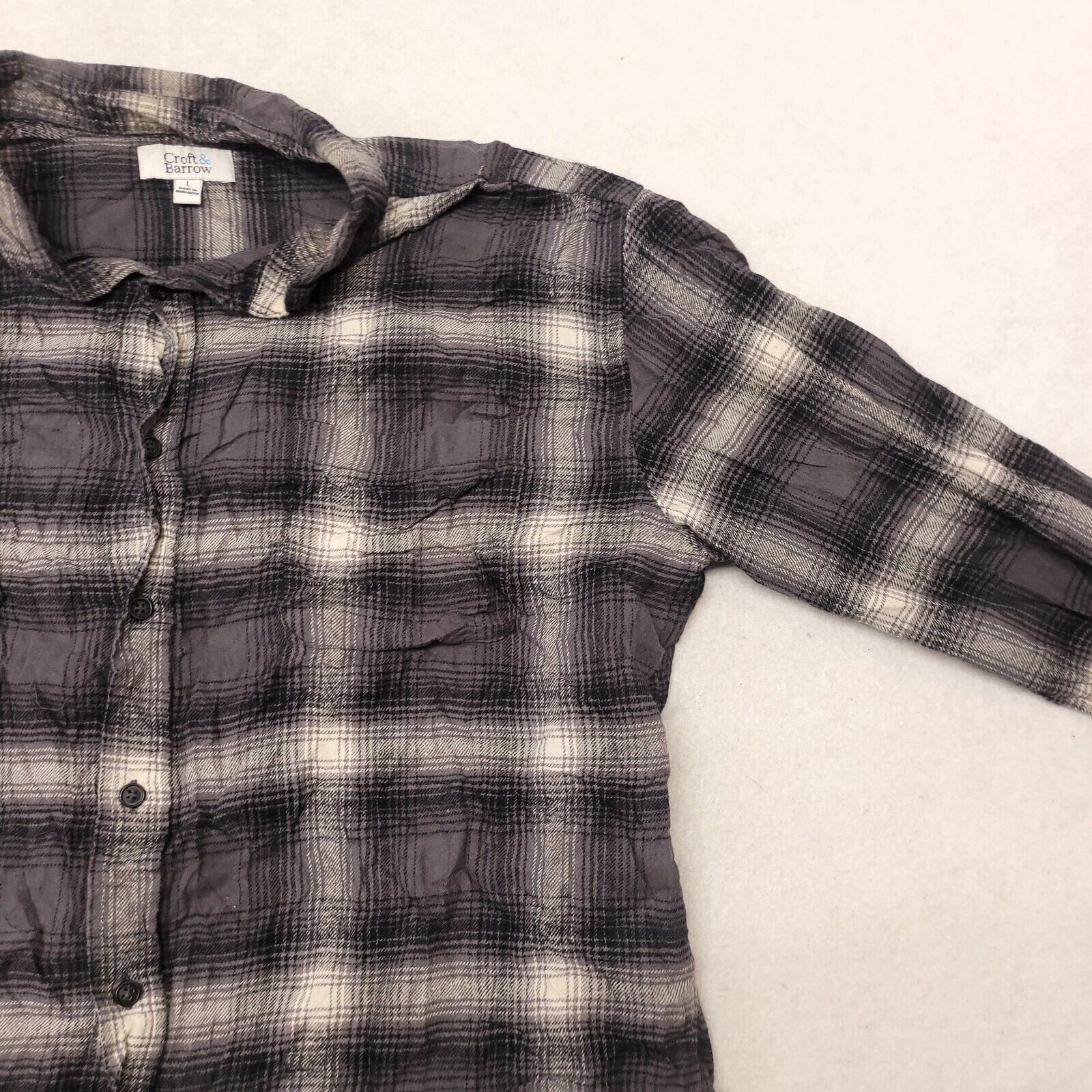 Croft & Barrow Croft & Barrow Tartan Flannel Button Up Shirt Mens Size L Size US L / EU 52-54 / 3 - 5 Thumbnail