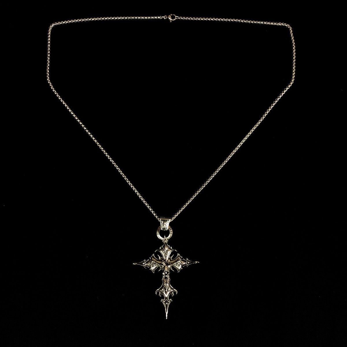 Jewelry Skeleton Cross Skull Necklace Gothic Chain Size ONE SIZE - 6 Thumbnail