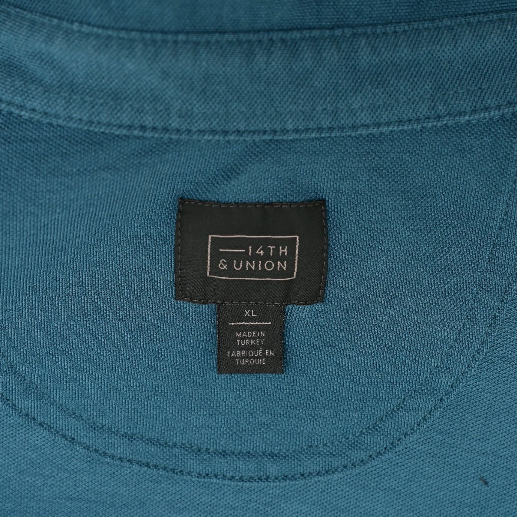 Vintage 14th & Union Polo Shirt Teal XL Short Sleeve Collared Pullover Men Button-Down 14th & Union Size US XL / EU 56 / 4 - 4 Thumbnail