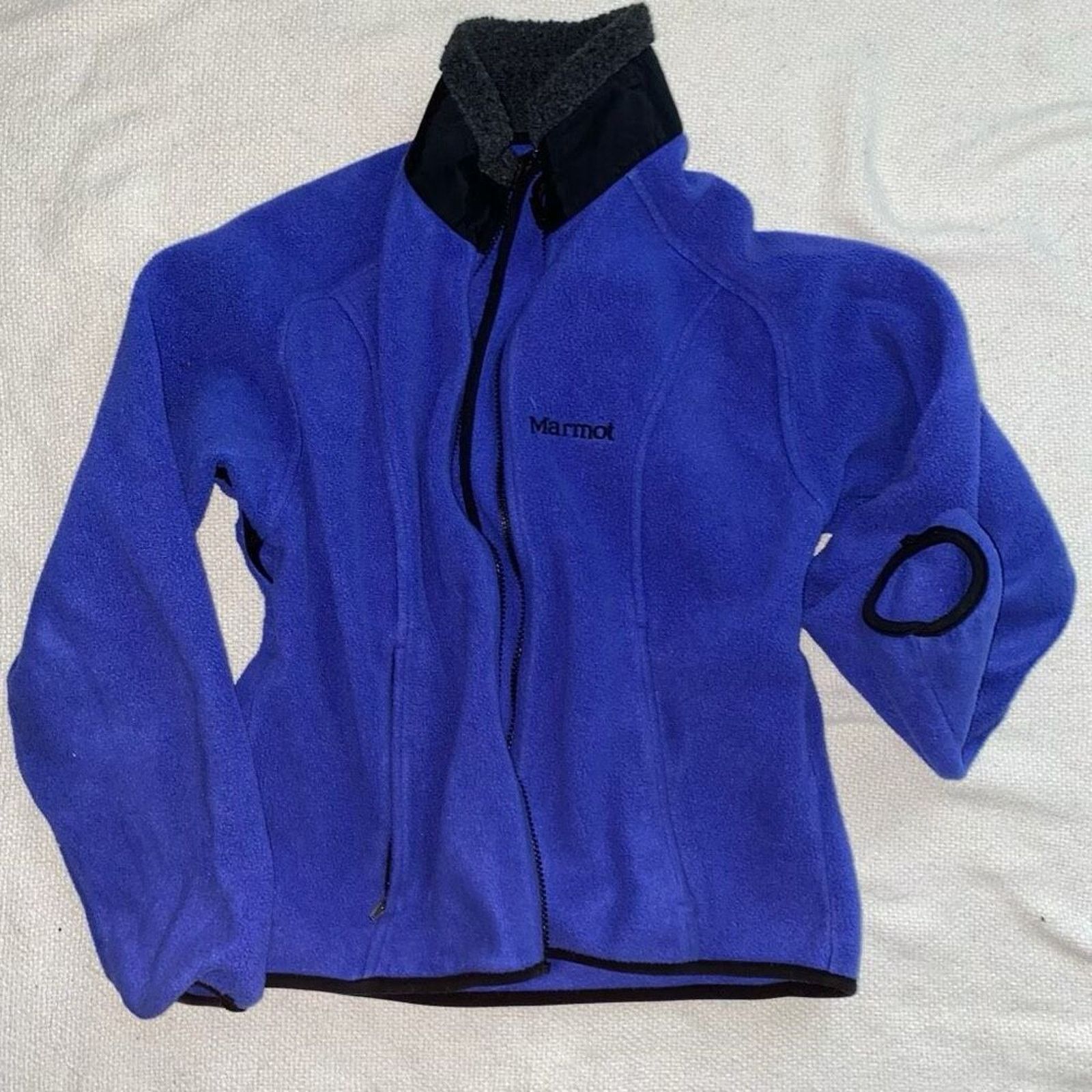 Marmot Marmot Royal Blue Vintage Front Zip Polartec Fleece | Sz M Size M / US 6-8 / IT 42-44 - 2 Thumbnail