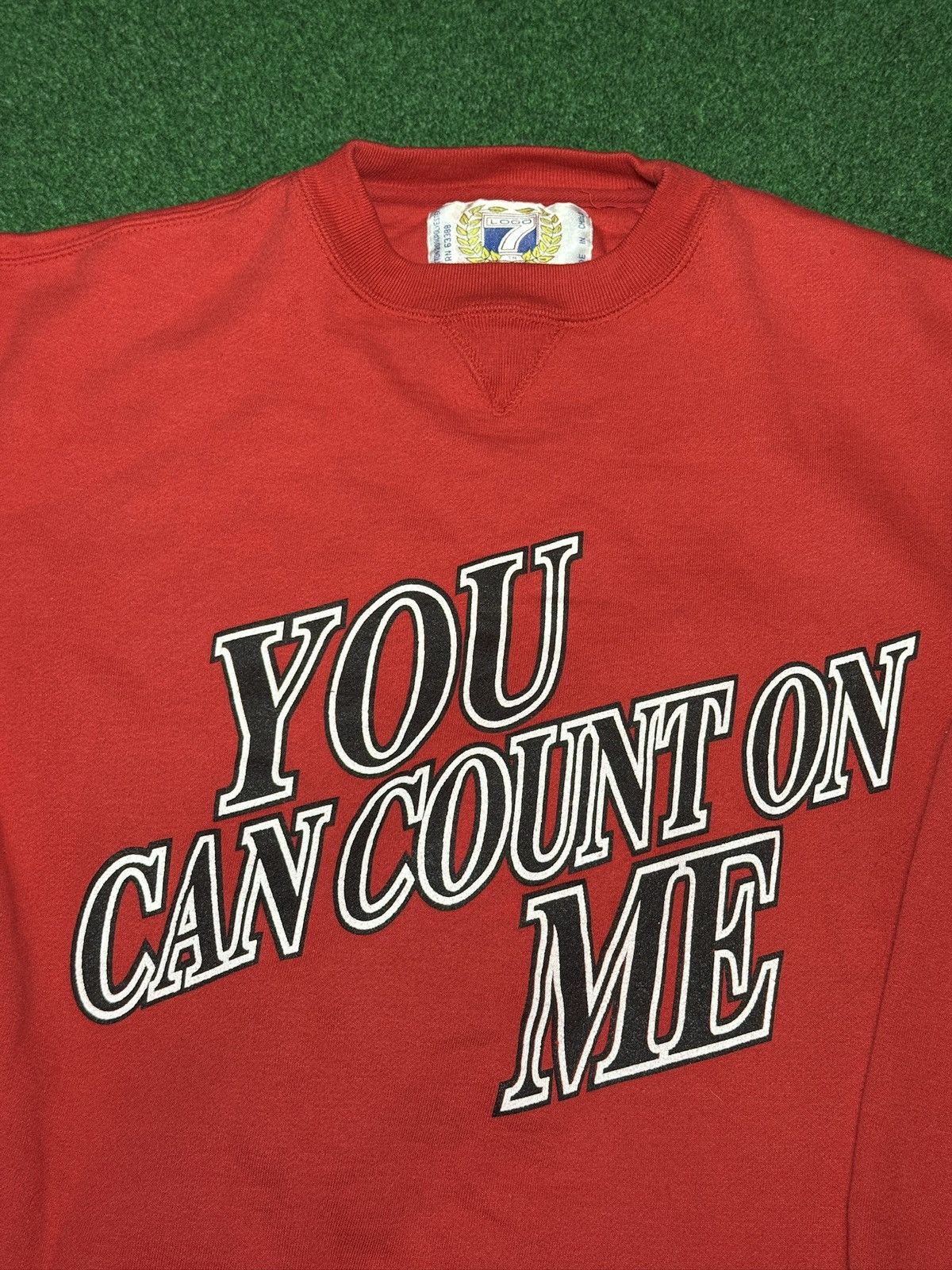 Logo 7 Vintage 90s Logo 7 You Can Count On Me XL Sweatshirt Size US XL / EU 56 / 4 - 2 Thumbnail