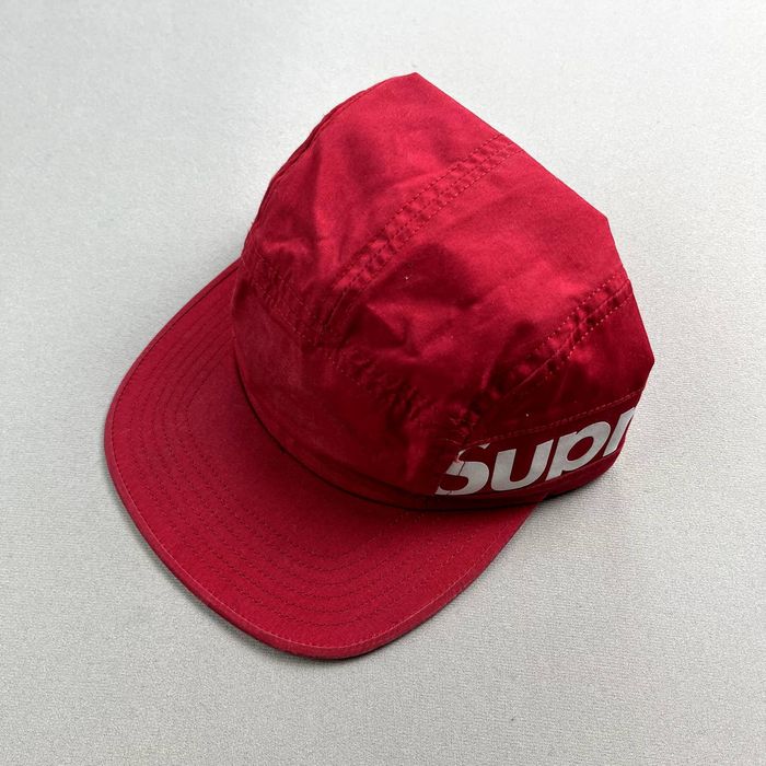 Supreme Supreme Hat Cap 5 Panel Red Side Camp Logo Skater USA FW18