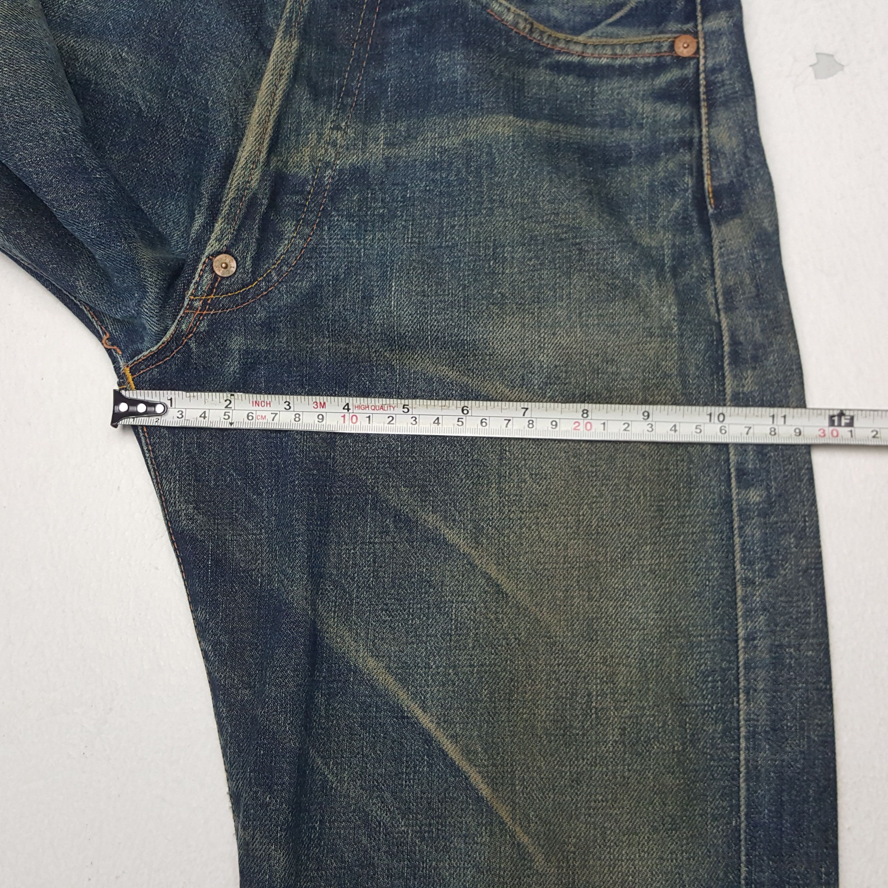 Japanese Brand × Vintage Vintage Evisu Selvedge Japanese Daicock Custom Denim Jeans Size US 27 - 11 Thumbnail