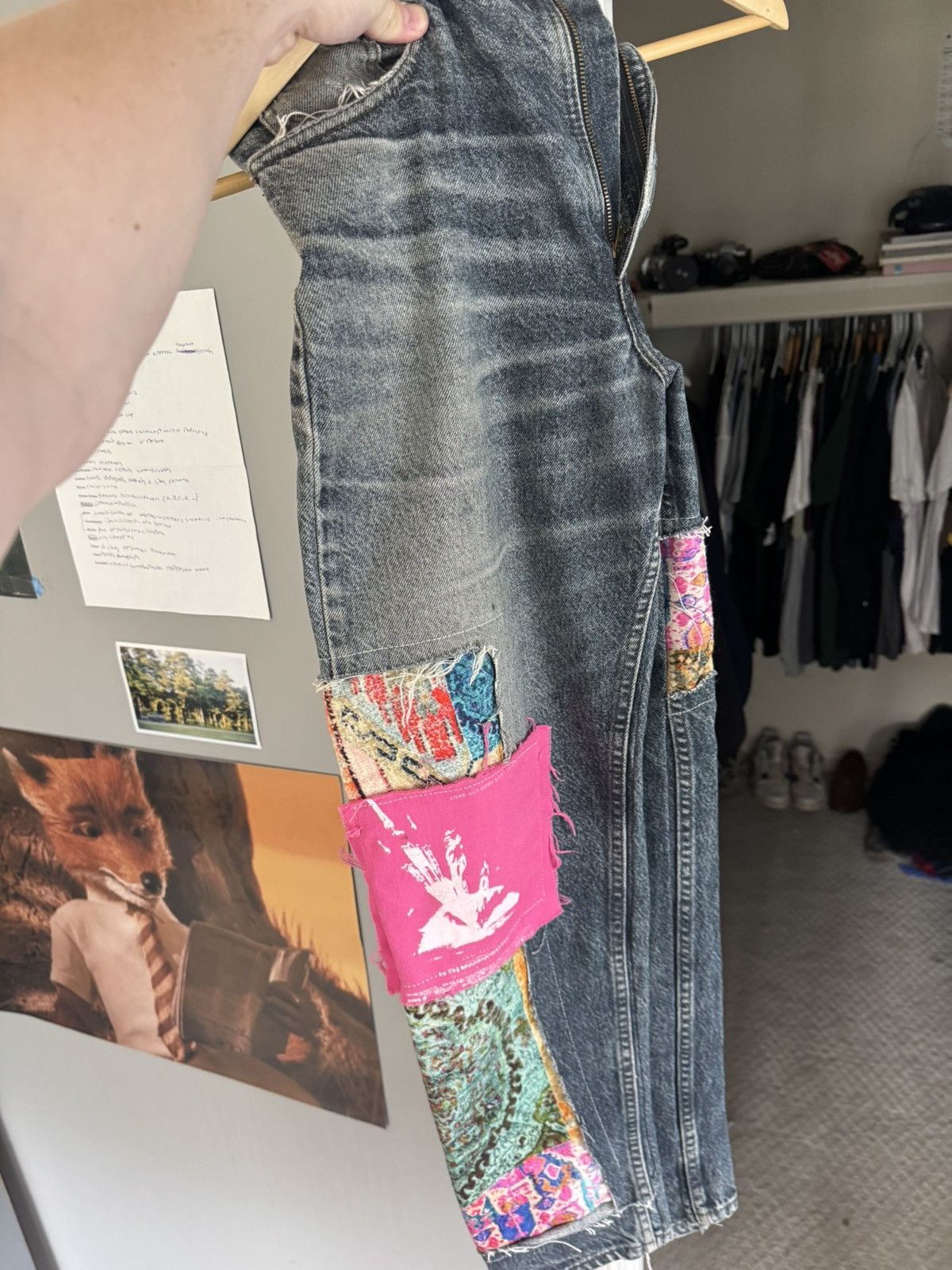 Levi's Vintage Clothing Levi 550 patchwork Size US 32 / EU 48 - 4 Thumbnail