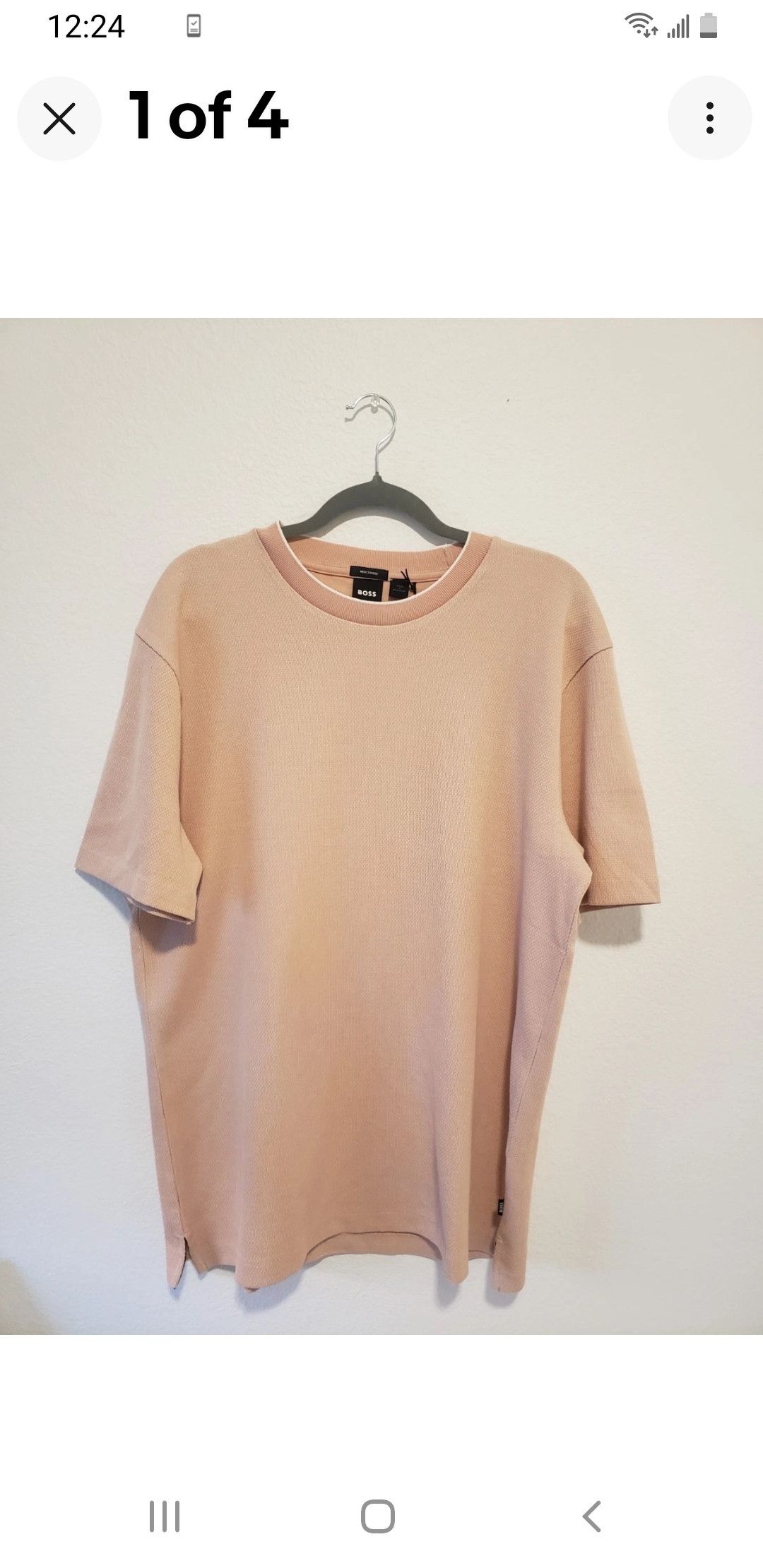 Hugo Boss Dusty blush pink t-shirt Size US XL / EU 56 / 4 - 1 Thumbnail