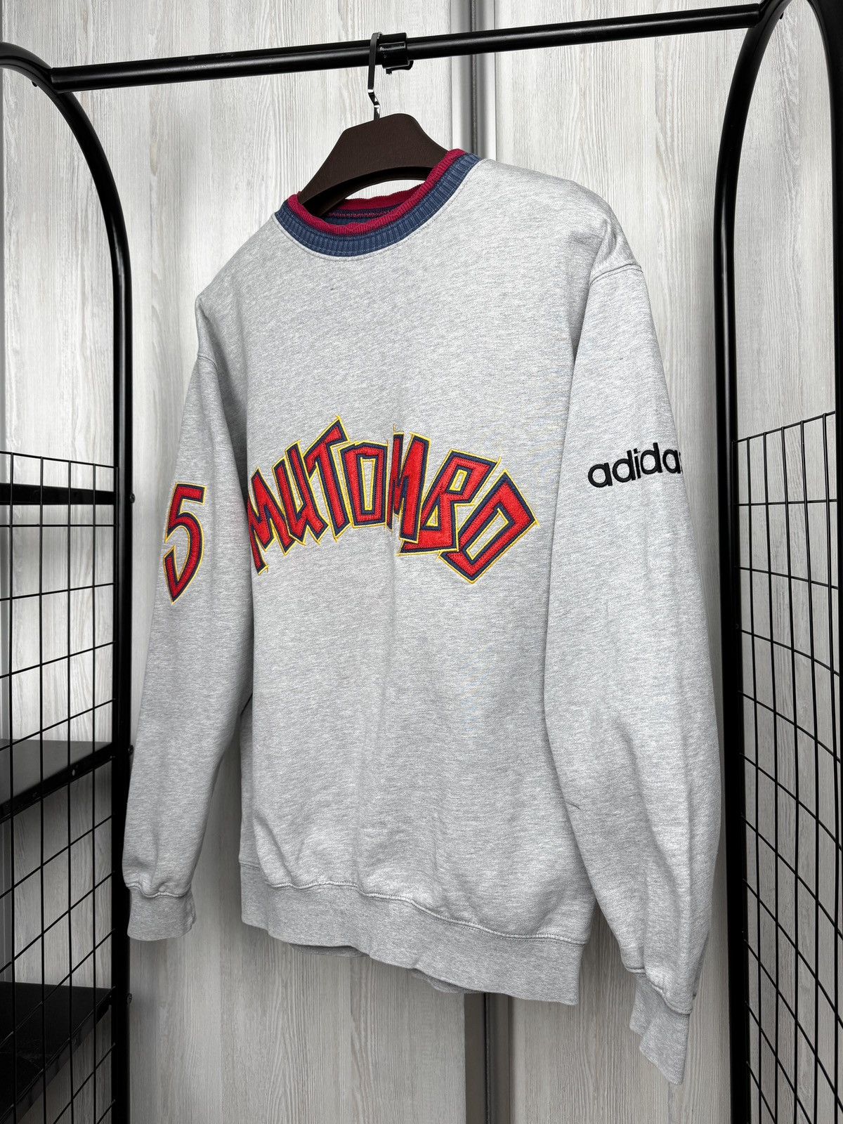 Adidas Adidas Dikembe Mutombo #55 vintage 90s grey sweatshirt M Size US M / EU 48-50 / 2 - 5 Thumbnail