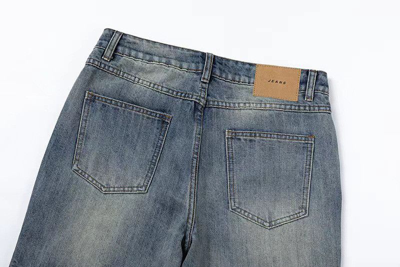 Vintage American high-street Vibe whiskered bamboo pattern jeans Size US 32 / EU 48 - 4 Thumbnail