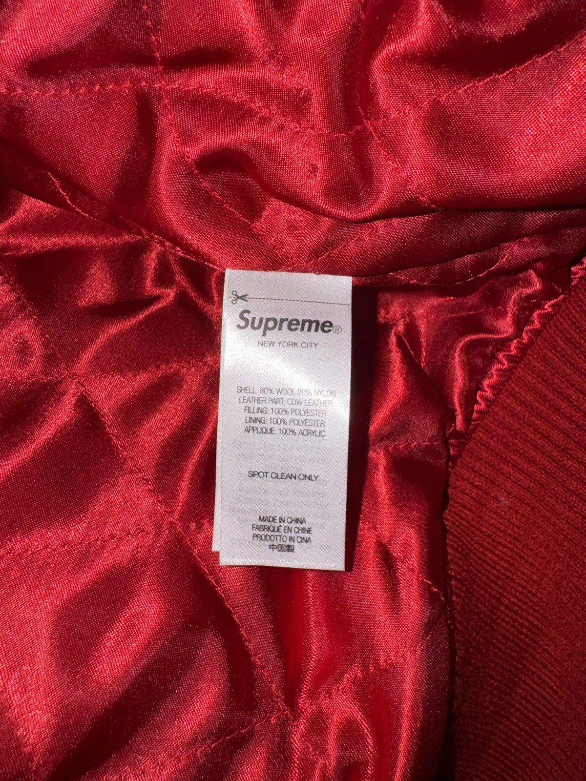 Supreme Big Logo Chenille Varsity Jacket Size US S / EU 44-46 / 1 - 4 Thumbnail