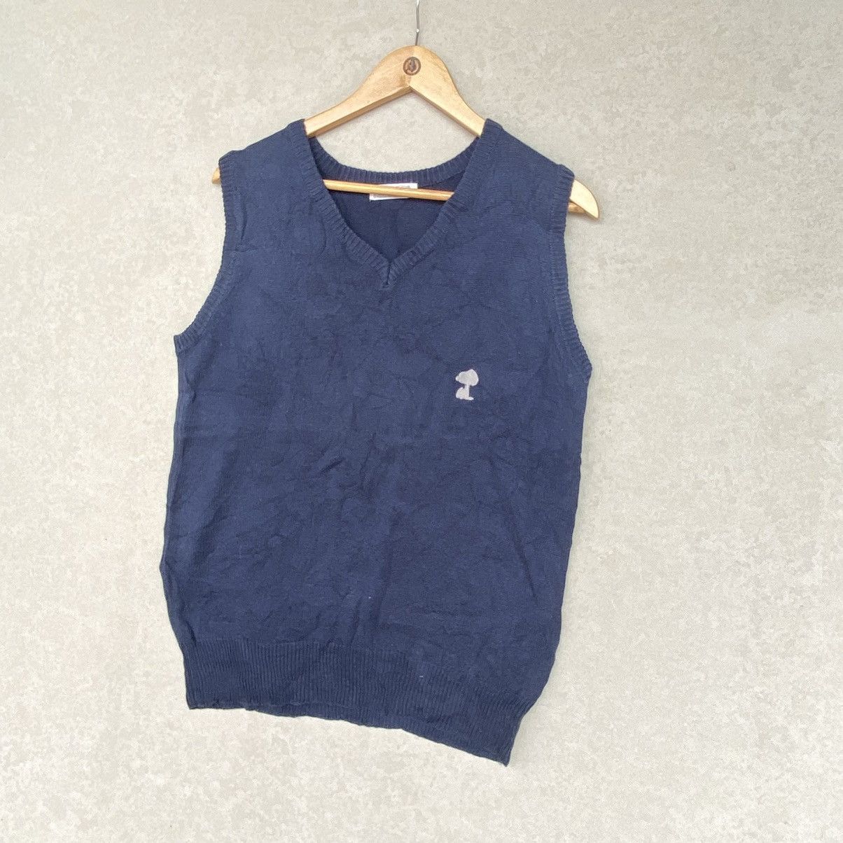 Other Vintage Peanuts Small Embroidered Vests Sweater Navy Blue Size S / US 4 / IT 40 - 2 Thumbnail