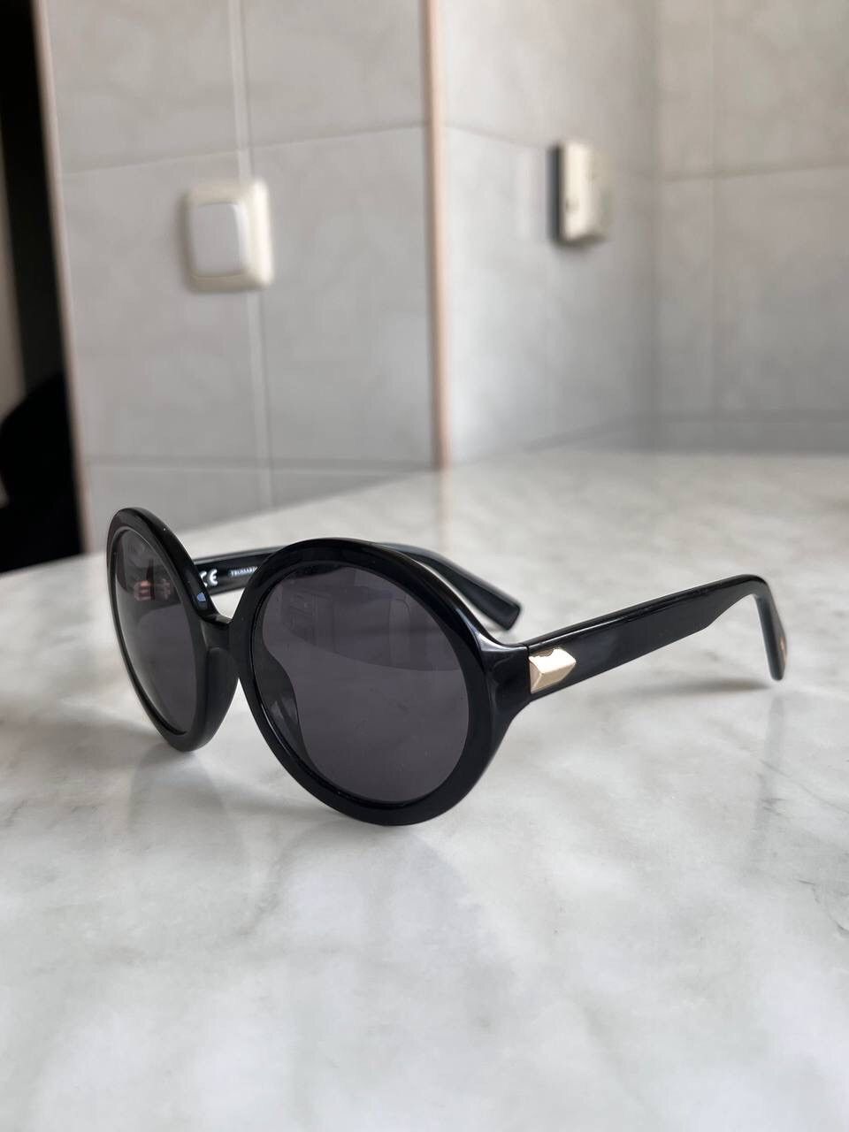 Trussardi Trussardi sunglasses black woman's eyewear ball frame Size ONE SIZE - 1 Thumbnail