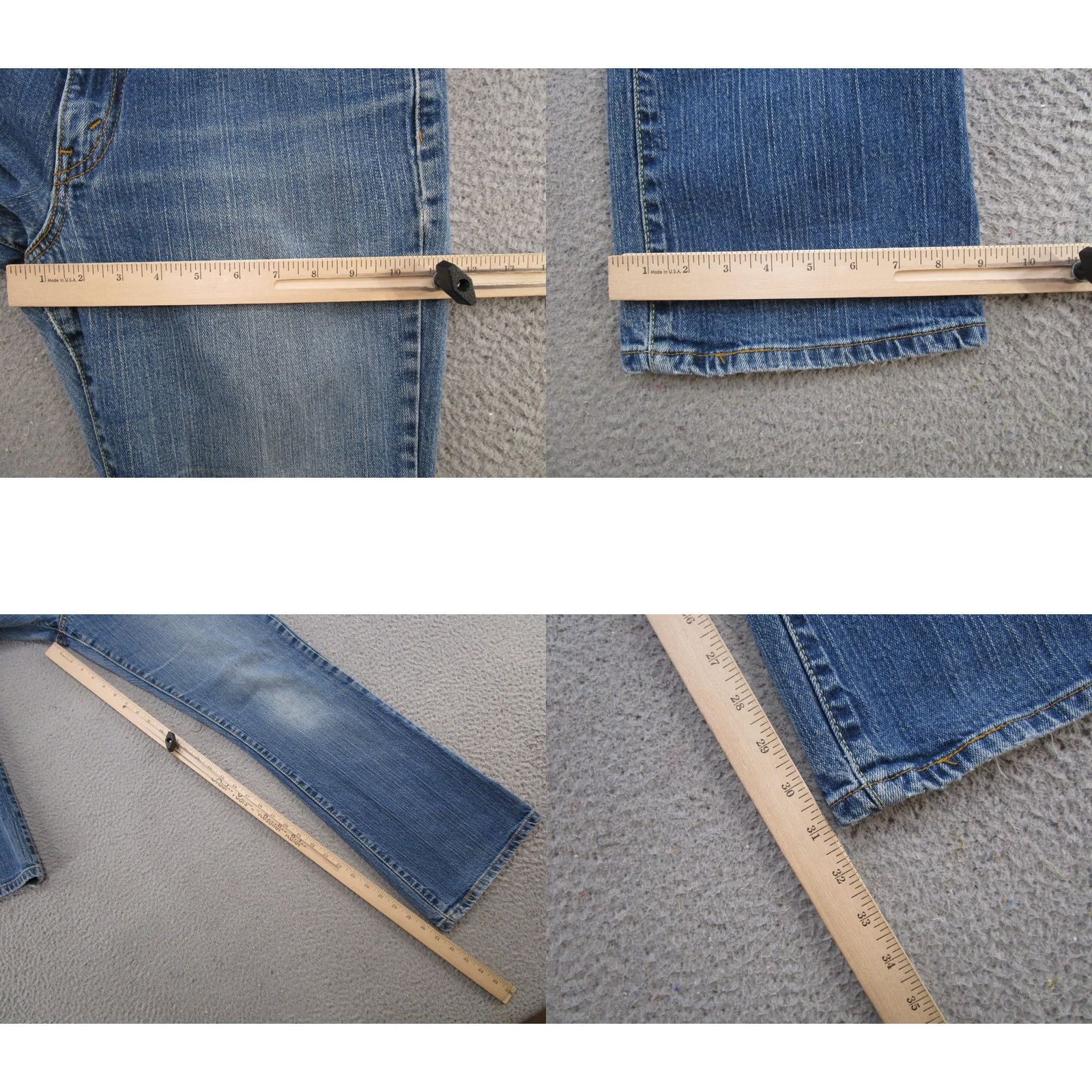 Levi's VINTAGE Levi's 525 Bootcut Jeans Women 12 Blue Denim Stretch 5-Pocket Read Size 34" / US 12 / IT 48 - 8 Thumbnail