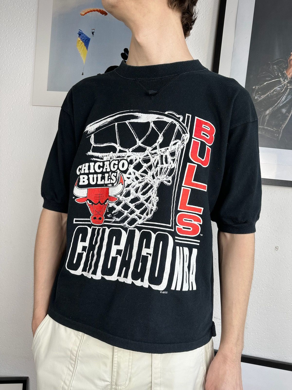 NBA × Vintage Vintage Chicago Bulls tshirt Championship Tee Size US M / EU 48-50 / 2 - 1 Thumbnail