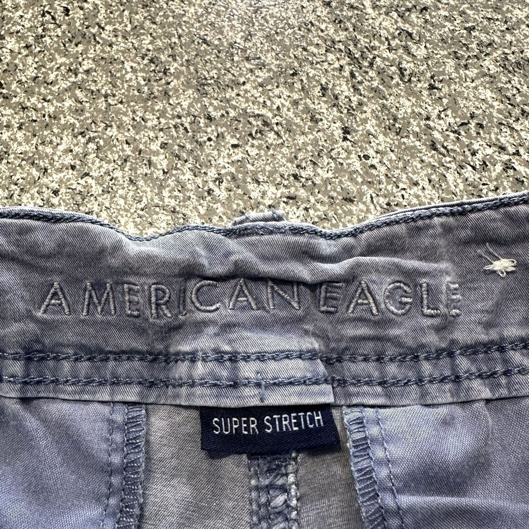 American Eagle Outfitters American Eagle Outfitters Shorts Womens 00 Chino Blue Stretch Knee Length 3oz Pockets Size 28" / US 6 / IT 42 - 4 Thumbnail