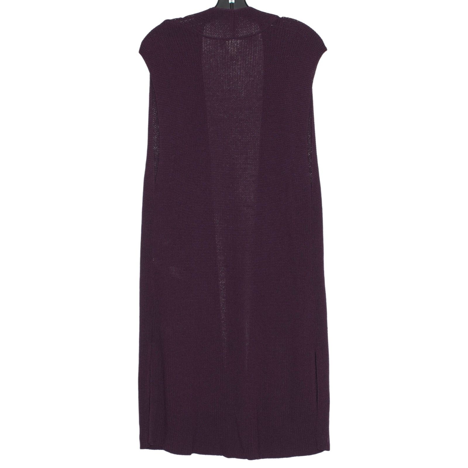 Chicos Chicos Sleeveless Duster Cardigan Purple Open Front 2 L 12 Size L / US 10 / IT 46 - 2 Thumbnail