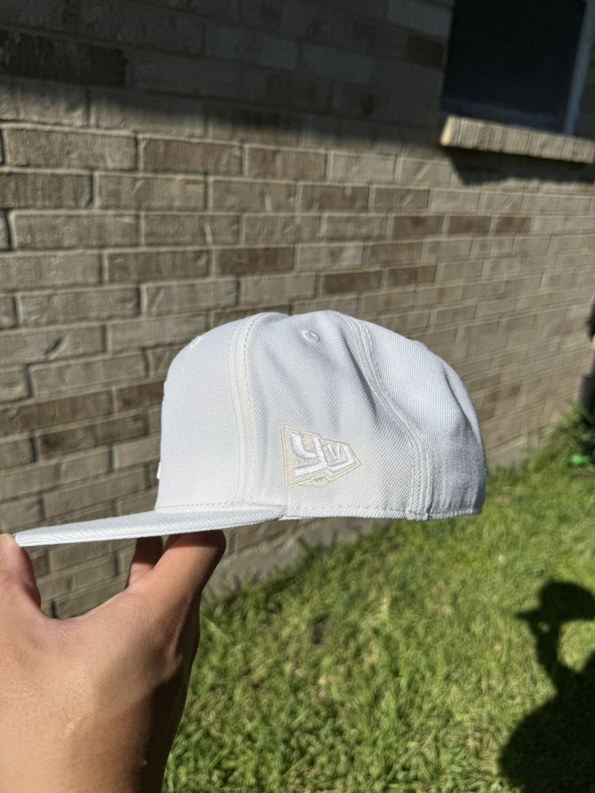 Playboi Carti White YVL Fitted Hat Size ONE SIZE - 2 Thumbnail