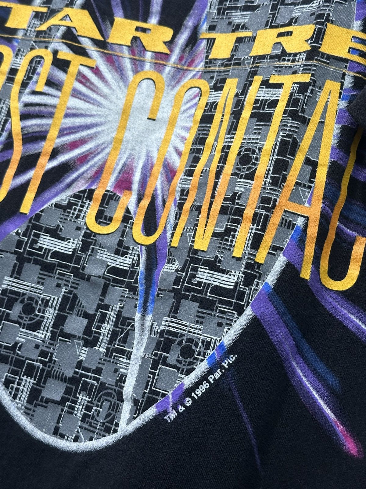 Star Wars Vintage 90s Star Trek First Contact 1996 Movie Promo Tee L Size US L / EU 52-54 / 3 - 4 Thumbnail