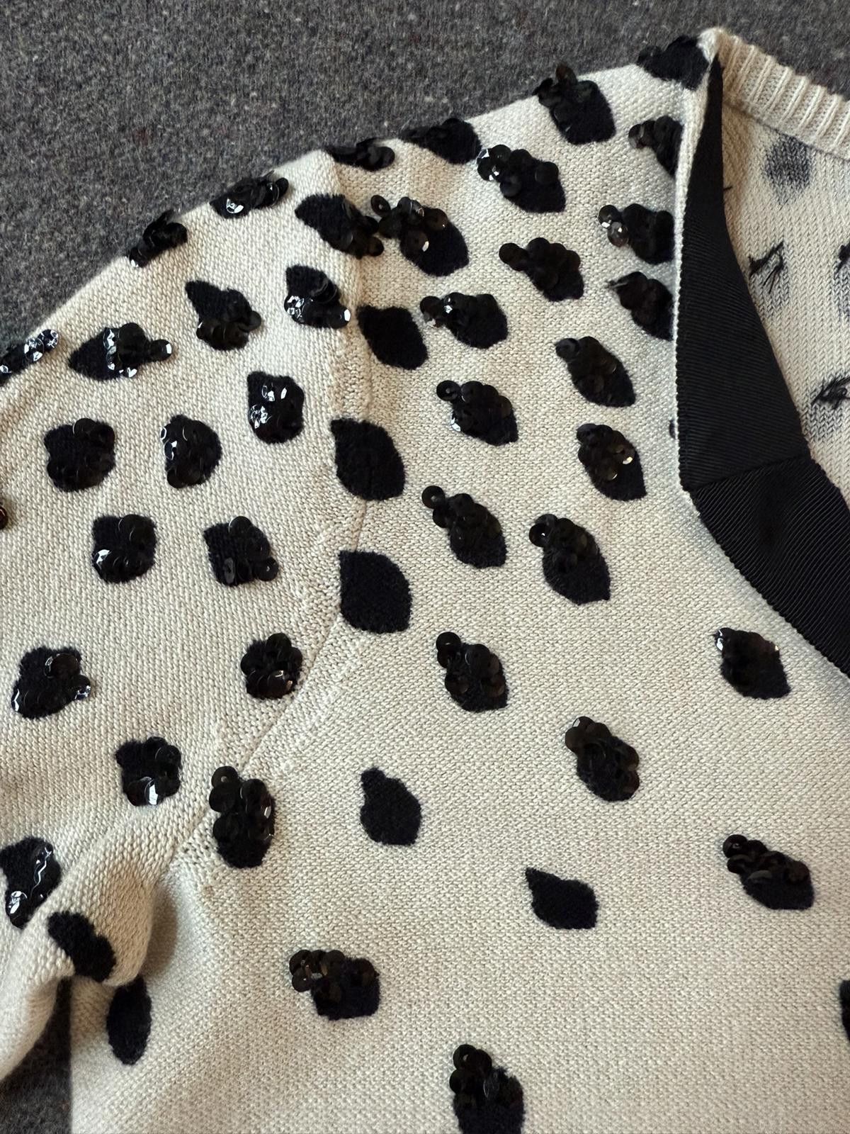 Designer NWT Sequined Cotton/Spandex Cardigan Size S / US 4 / IT 40 - 4 Thumbnail