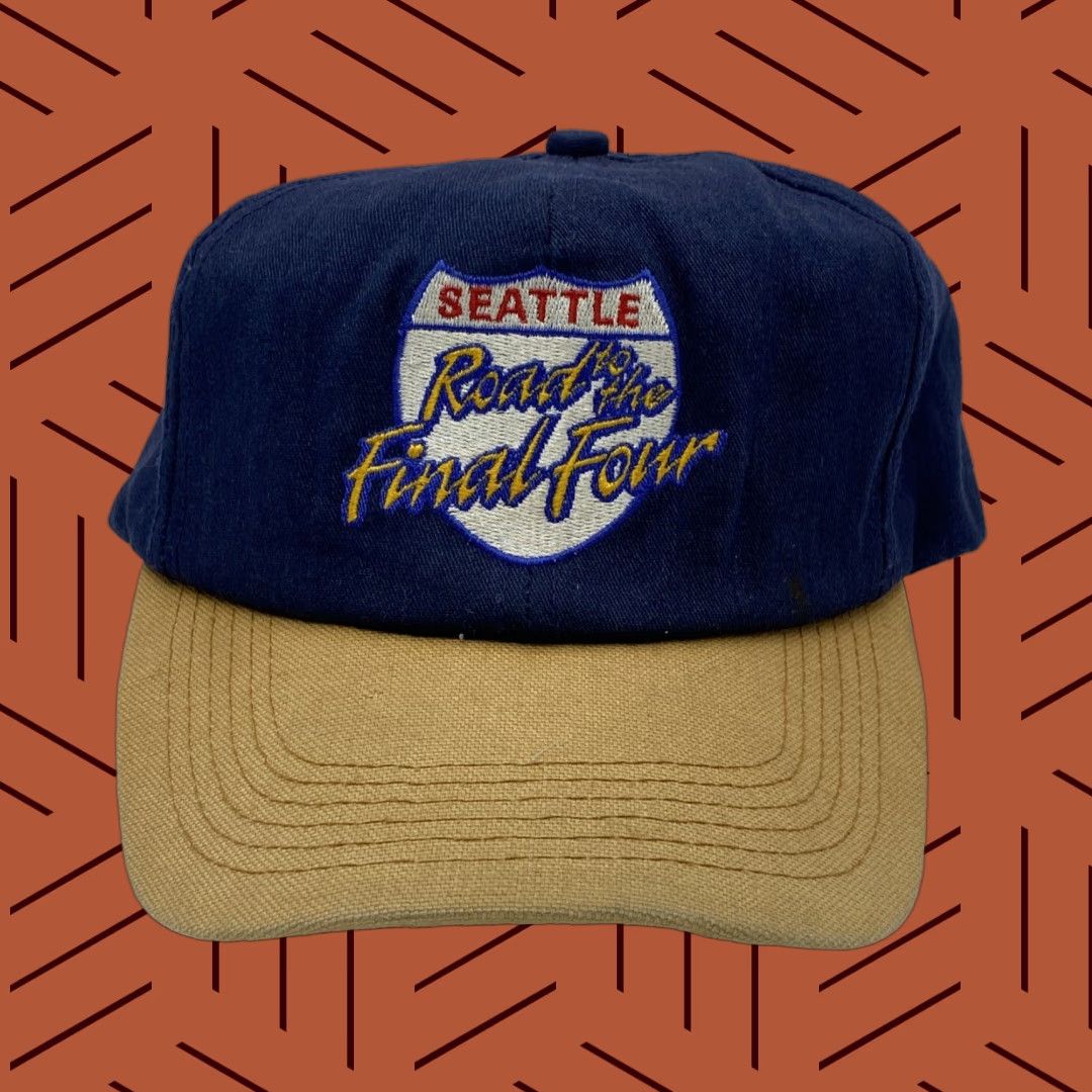 NCAA VINTAGE K PRODUCTS 90s NCAA BASKETBALL ROAD TO THE FINAL FOUR SNAPBACK HAT RED ADJUSTABLE Mens Size ONE SIZE - 1 Thumbnail