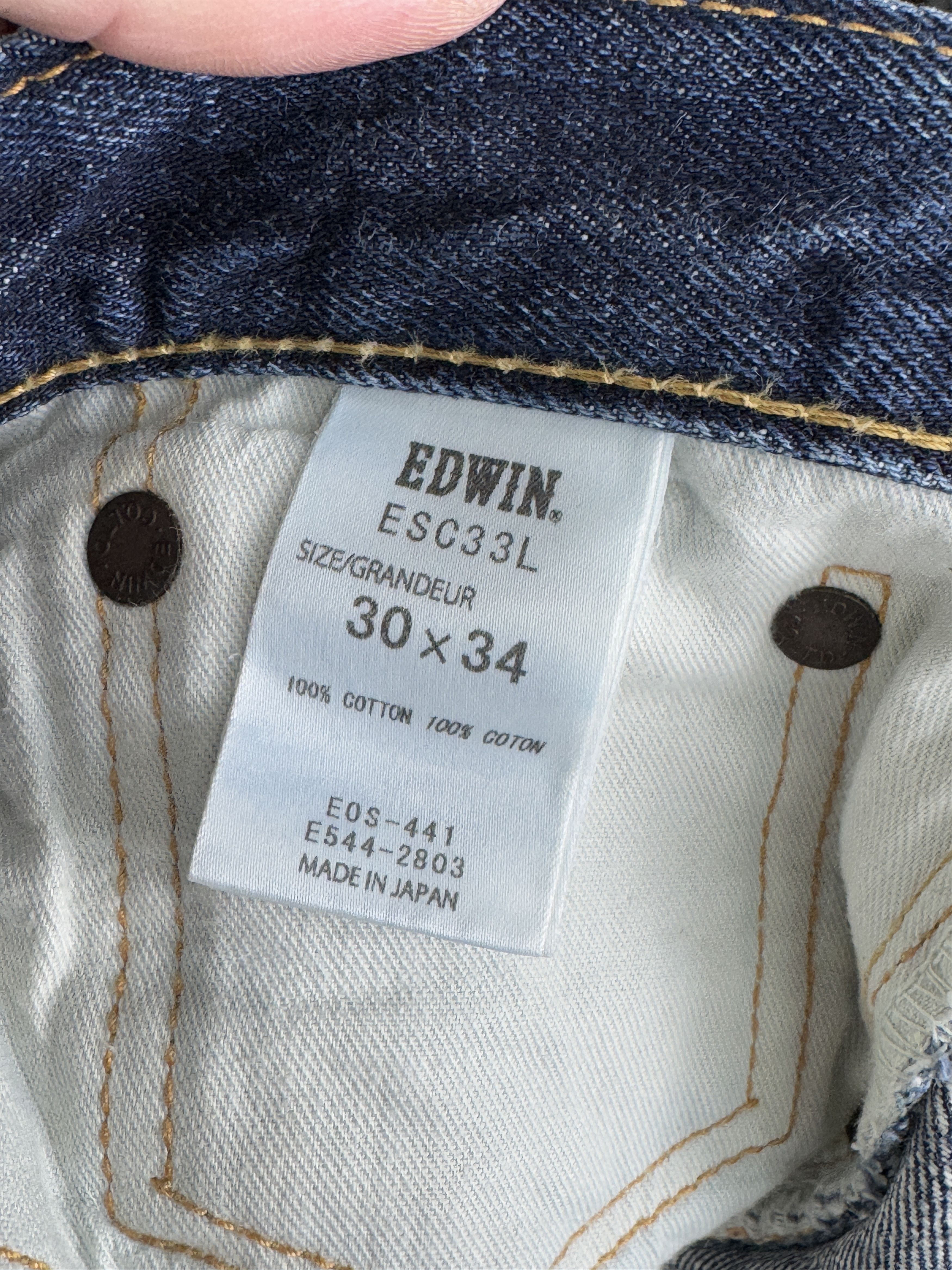 Edwin EDWIN Rainbow Selvedge Denim ESC33L Made in JAPAN W30 L34 Size US 30 / EU 46 - 13 Thumbnail