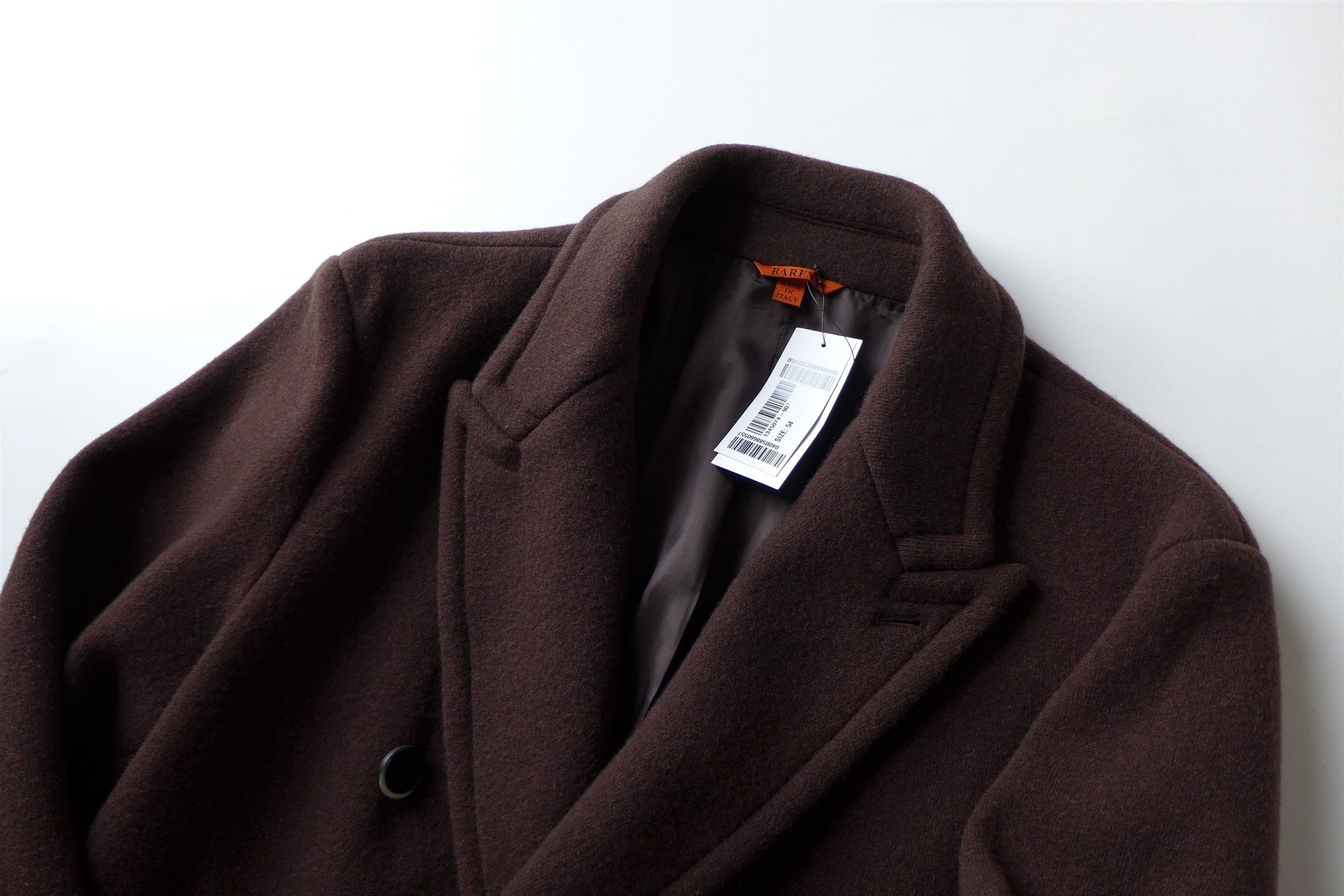 Barena Barena Double Breasted Overcoat - Brown Wool Size US L / EU 52-54 / 3 - 6 Thumbnail