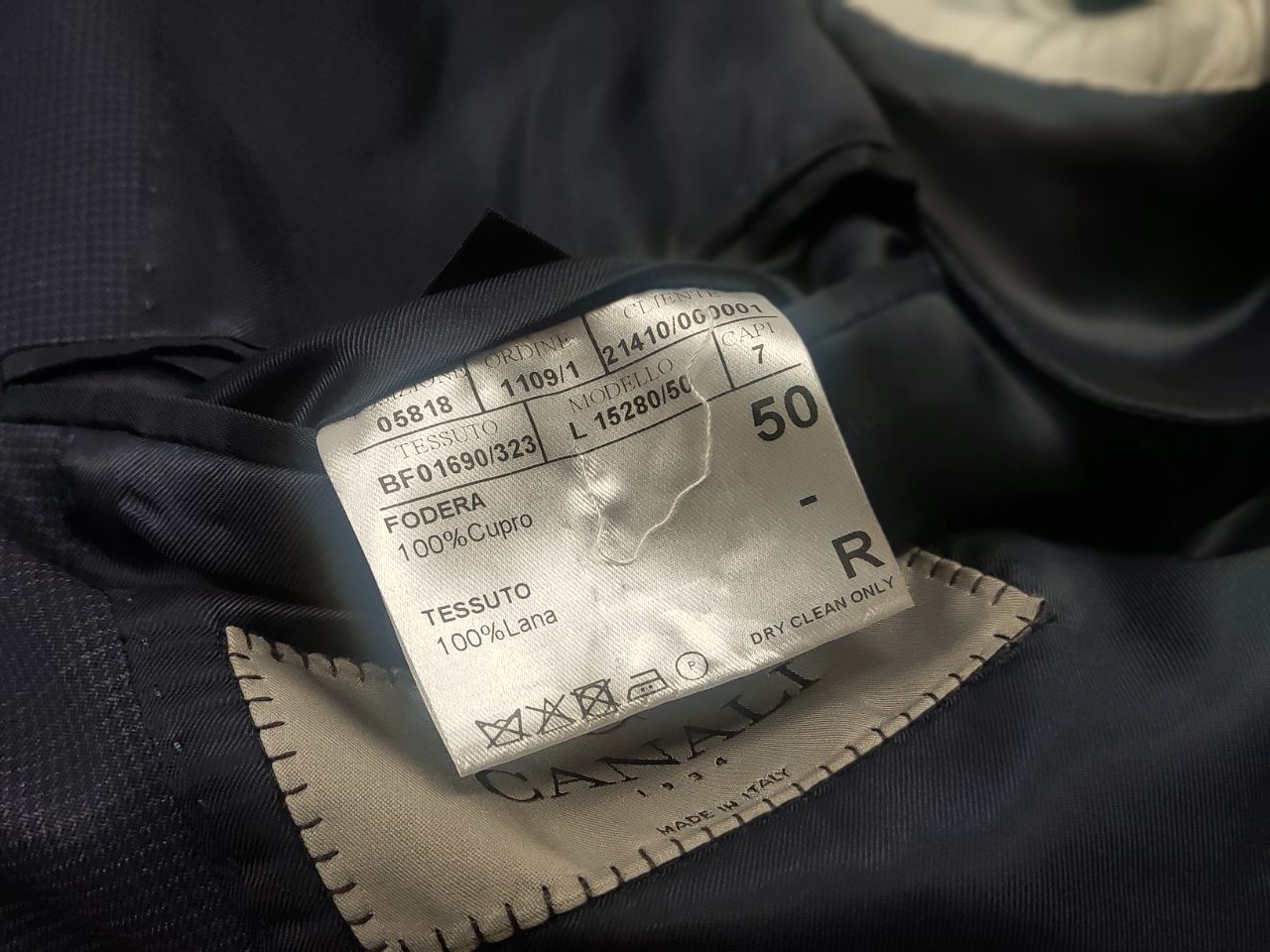Canali Canali Italy Design Business Classic Suit Structure wool Size 50R - 20 Thumbnail