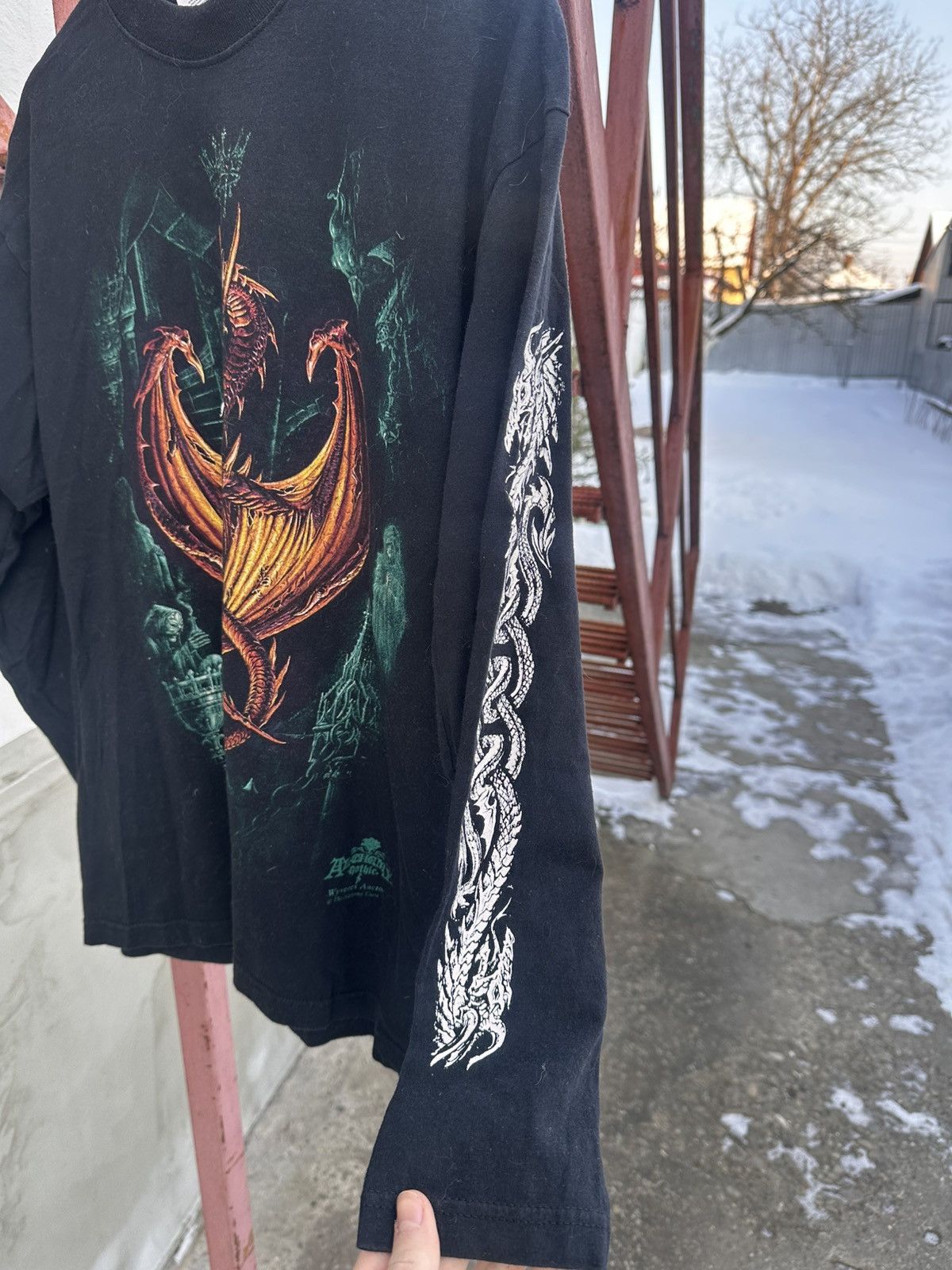 Vintage Vintage Alchemy Gothic “Wyverex Auctor” Dragon Longsleeve Size US L / EU 52-54 / 3 - 4 Thumbnail
