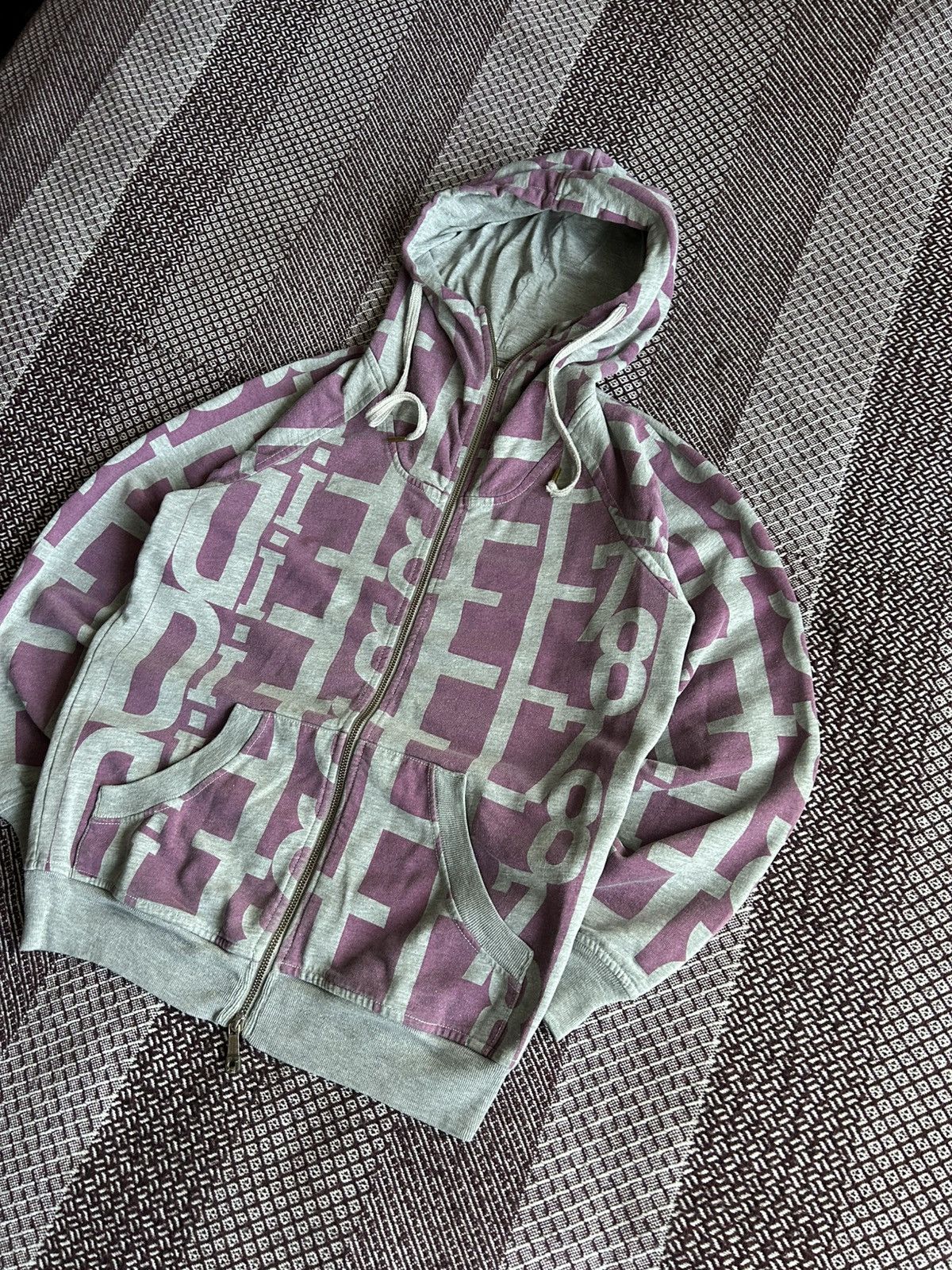 Diesel Vintage Diesel 90s Monogram Y2k Zip Hoodie Streetwear Size M Size M / US 6-8 / IT 42-44 - 2 Thumbnail
