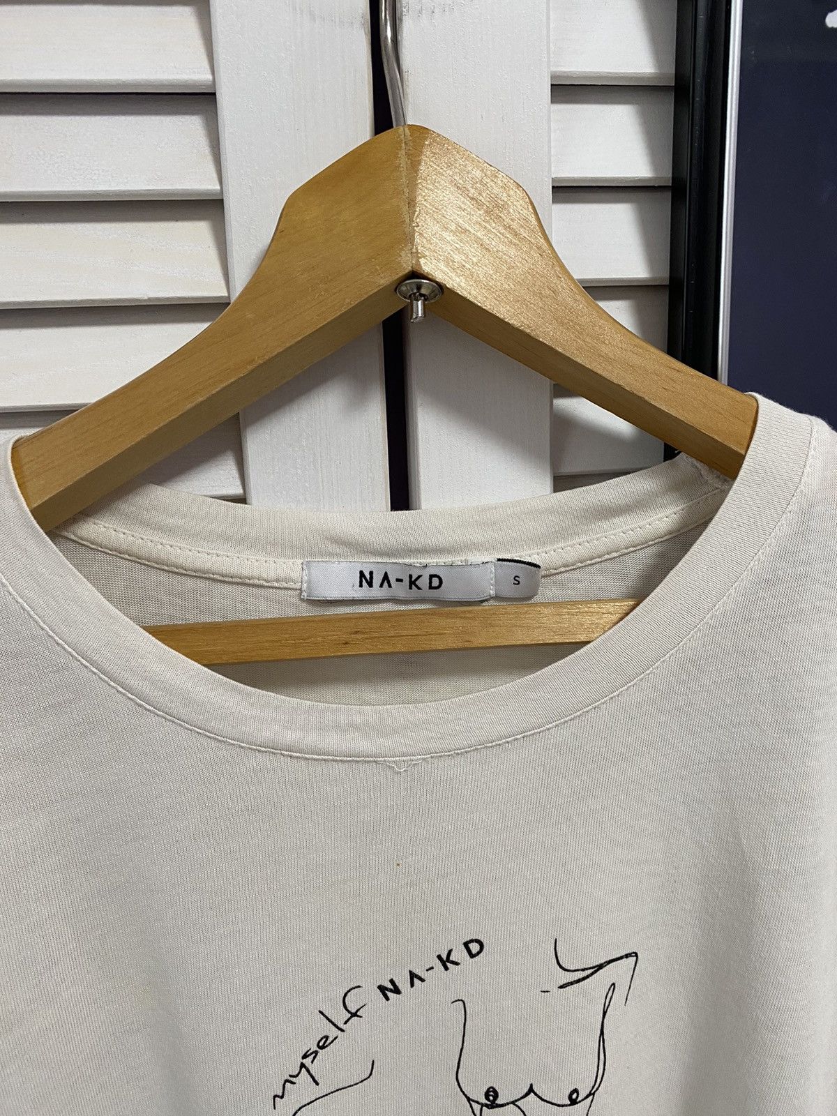 Japanese Brand T-Shirt Tee NA-KD I Love Myself Tits Art Graphic Print Size US S / EU 44-46 / 1 - 3 Thumbnail