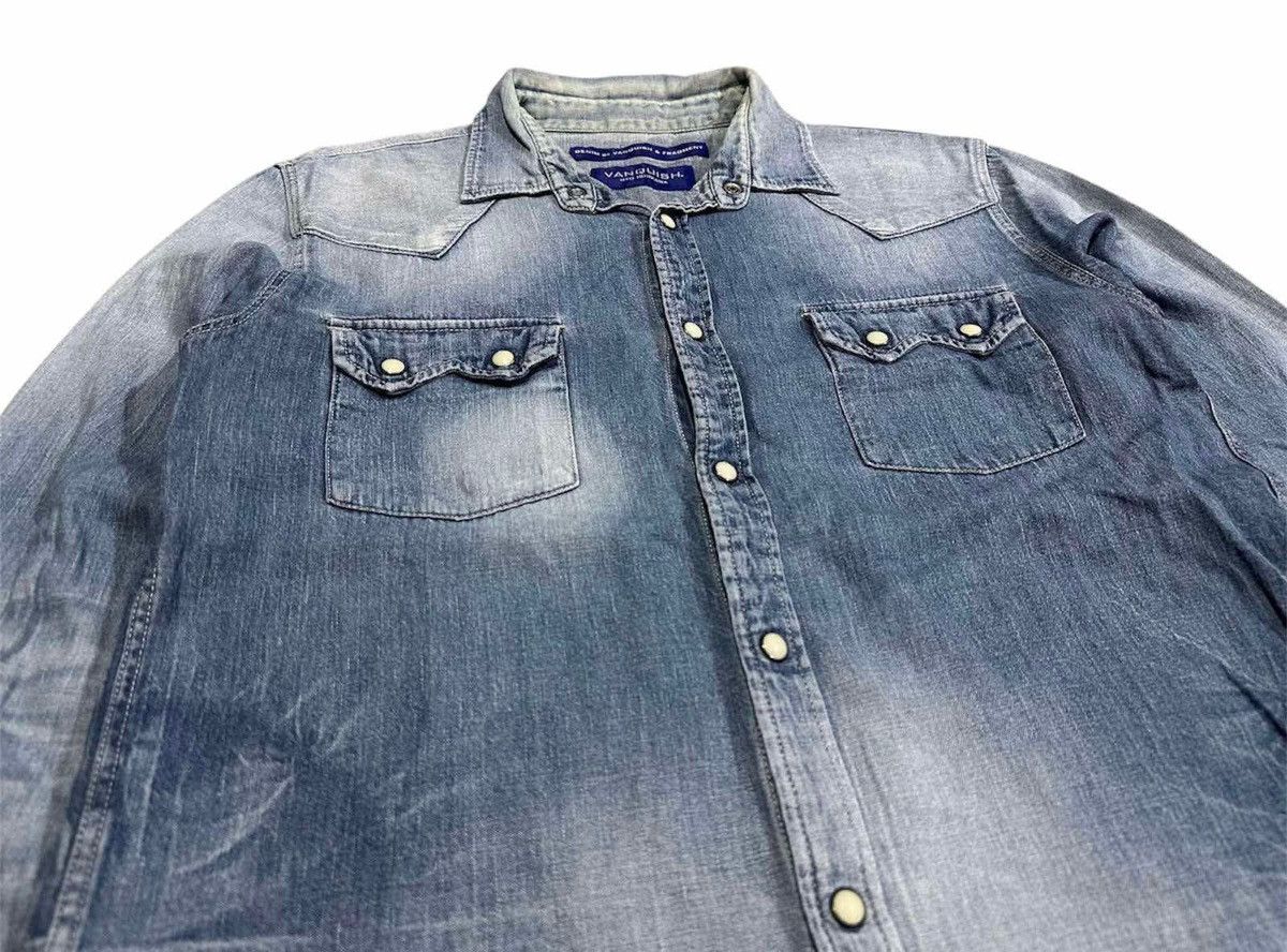 🔥Archived Vanquish x Fragment Design Denim Western Shirt