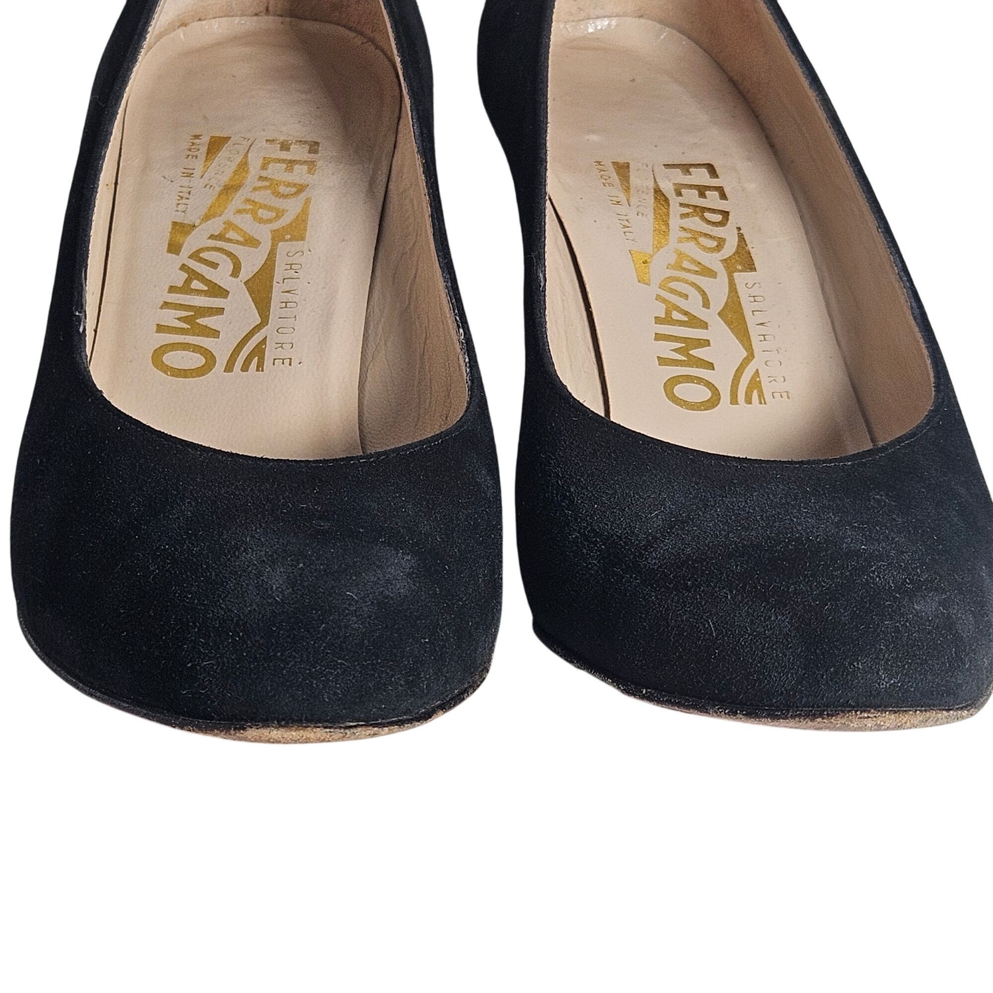 Salvatore Ferragamo Salvatore Ferragamo Women's Black Suede Pumps 5.5B | Quiet L Size US 5.5 / IT 35.5 - 7 Thumbnail