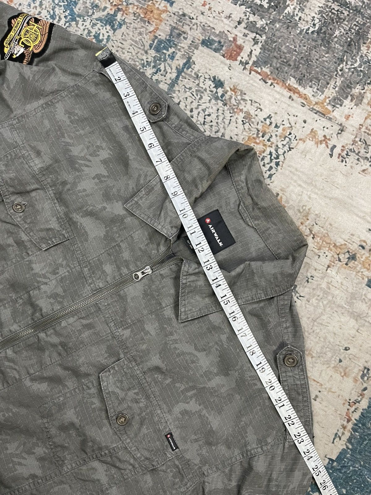 Airwalk Airwalk Ripstop Camouflage Zip Up Overshirt Jacket Size US XXL / EU 58 / 5 - 11 Thumbnail