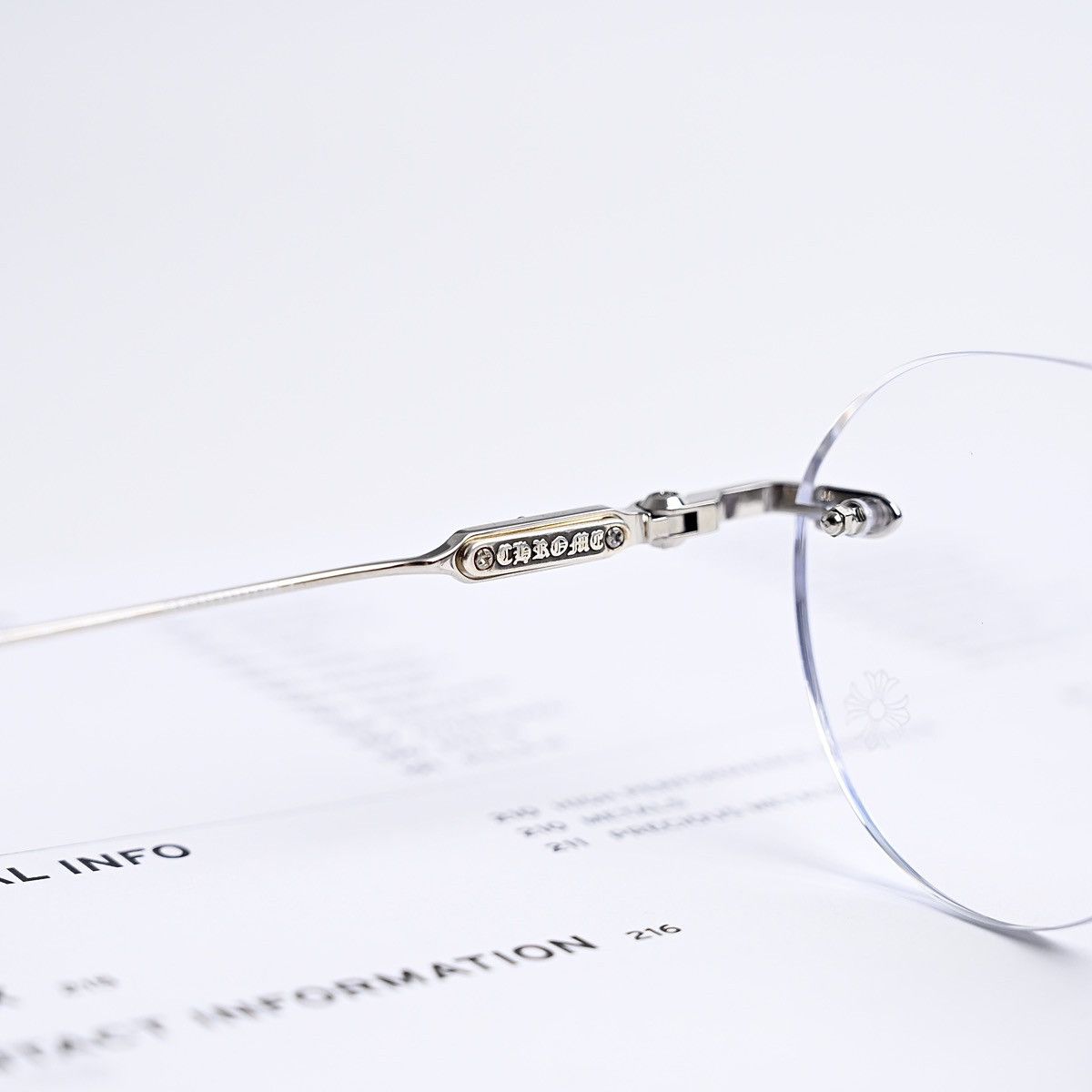 Chrome Hearts CHROME HEARTS SOFFFFFFFFERS I SHINY SILVER GLASSES Size ONE SIZE - 5 Thumbnail
