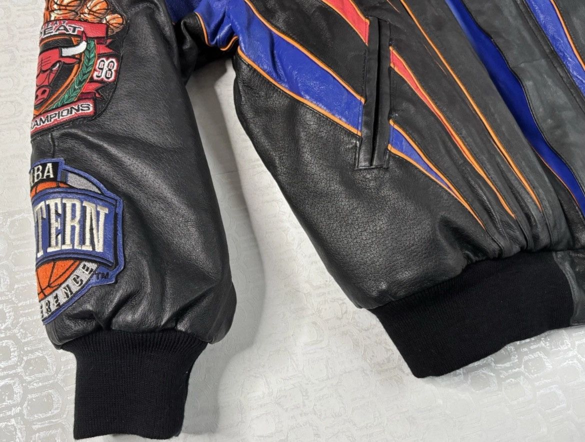 Jeff Hamilton Jeff Hamilton 1998 3-Peat Leather Jacket Size US XXL / EU 58 / 5 - 9 Thumbnail
