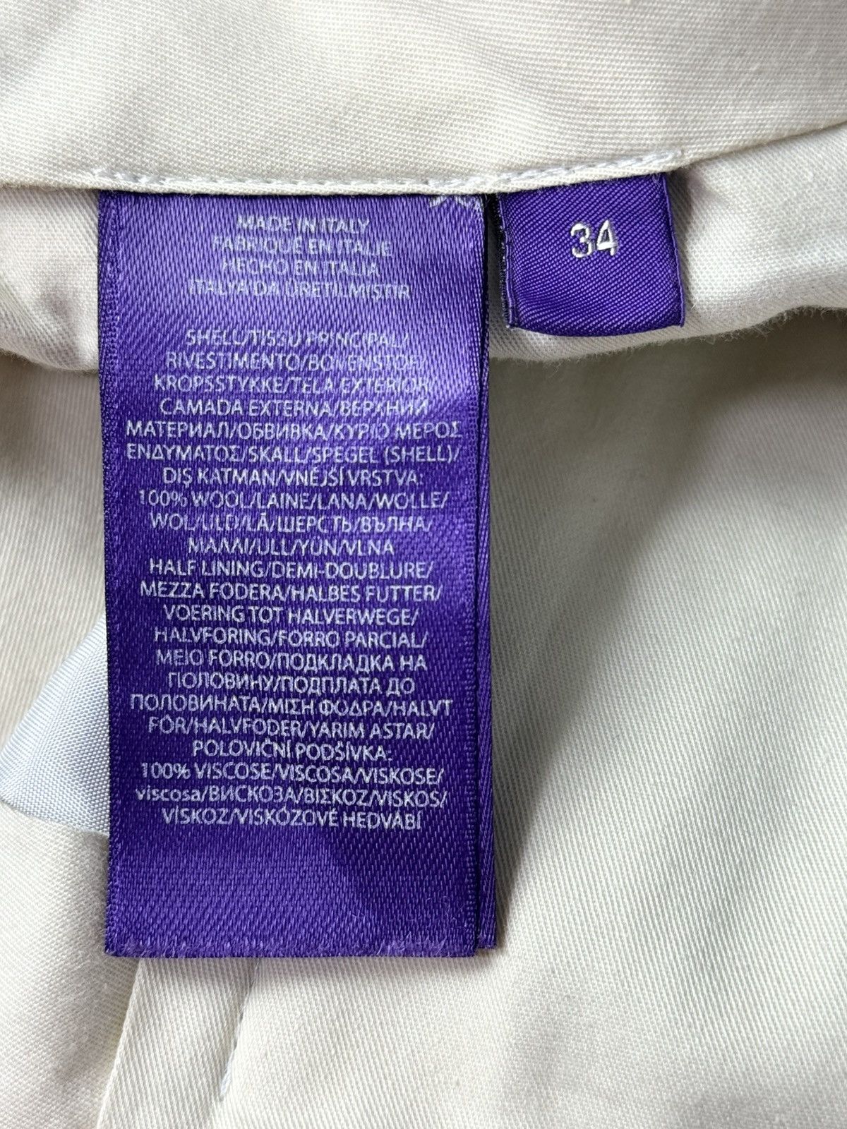 Ralph Lauren Purple Label Ralph Lauren Purple Label Gregory Wool Flannel Trouser Size US 34 / EU 50 - 13 Thumbnail